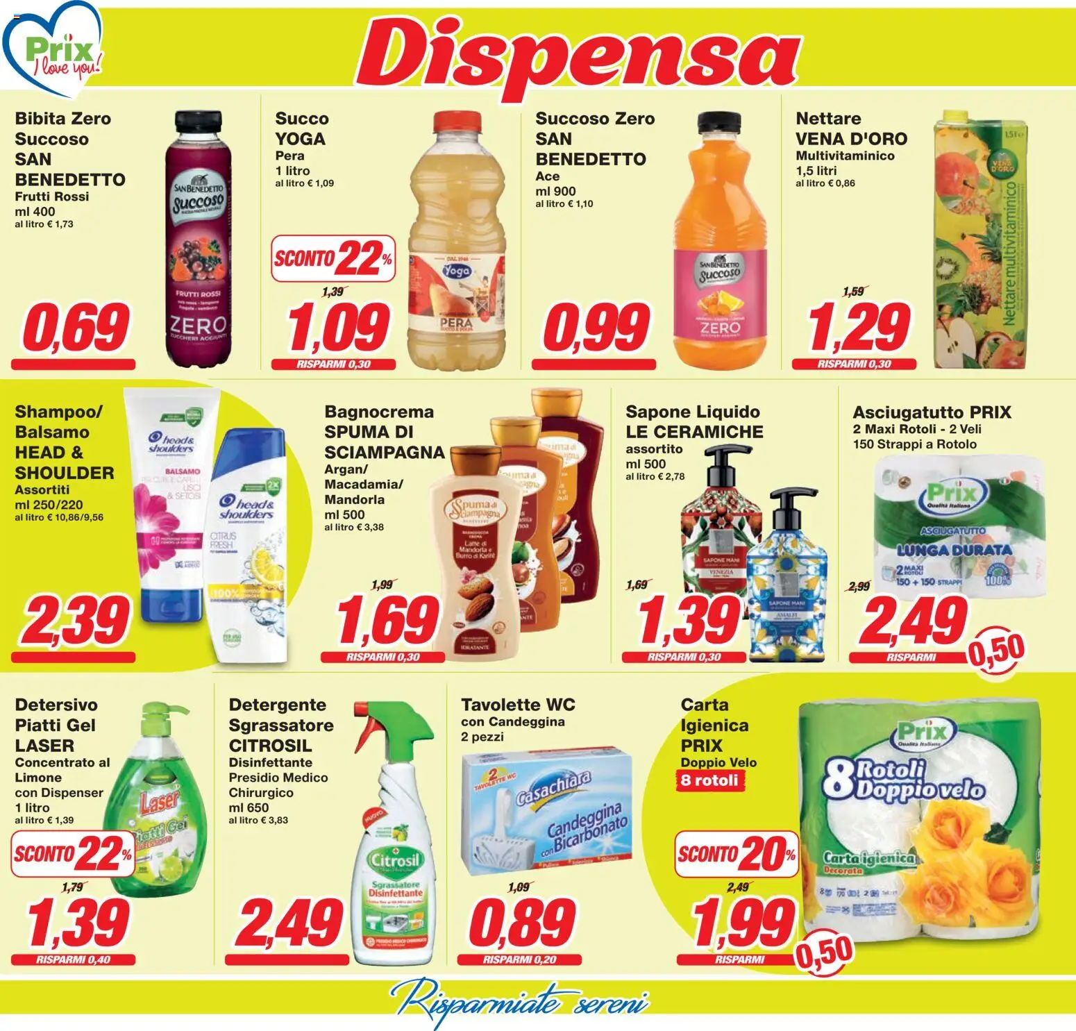 Volantino Prix del 24.02.2026 | Pagina: 23 | Prodotti: Sapone, Detergente, Burro, Pera