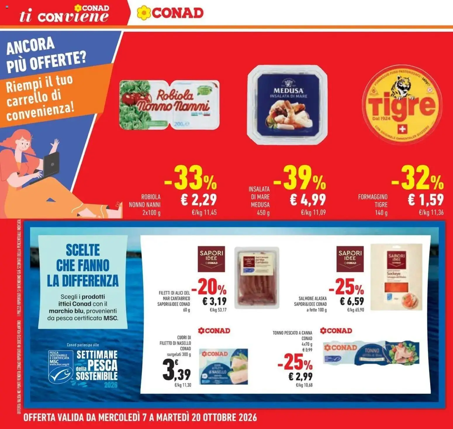 Volantino Conad del 07/10/2026 | Pagina: 38
