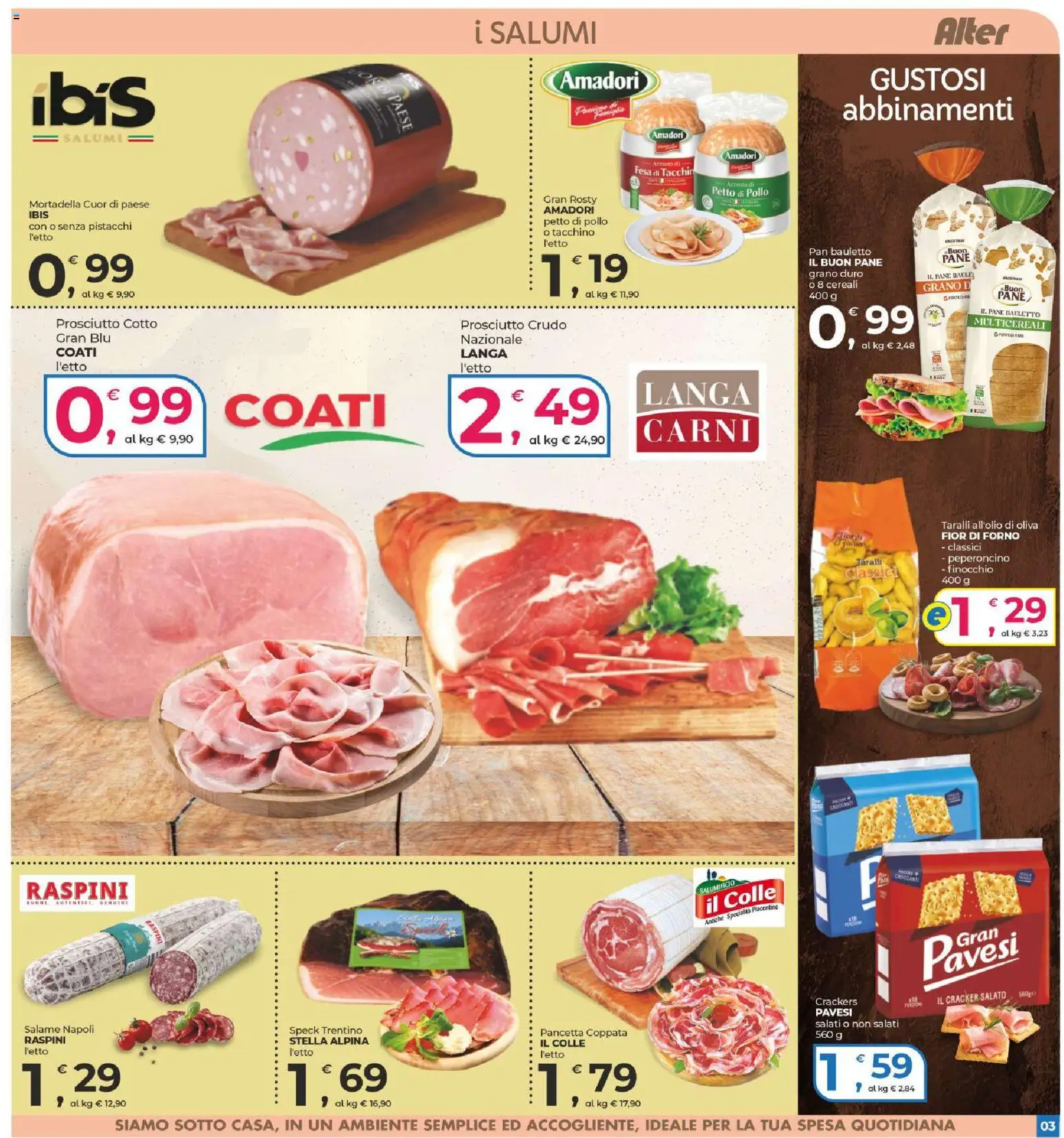 Volantino Alter Discount del 10.06.2026 | Pagina: 3 | Prodotti: Speck, Petto di Pollo, Prosciutto Cotto, Tacchino
