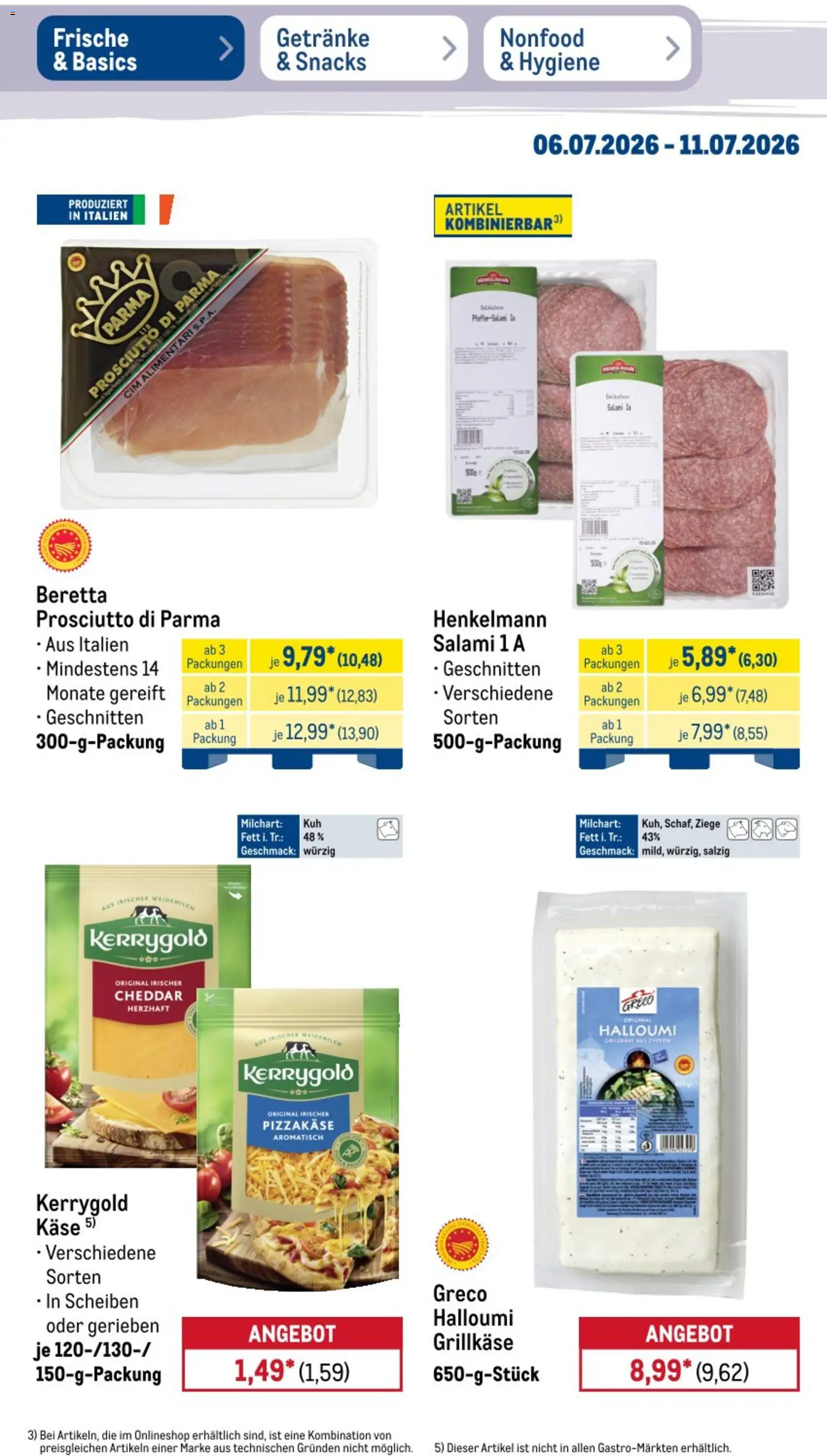 Metro Non Food & Hygiene – gültig ab 06.07.2026 | Seite: 41 | Produkte: Joghurt, Pommes, Dressing, Pommes frites