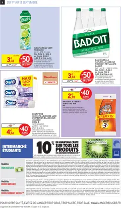 Intermarché - Prévisualisation de Intermarché catalogue valide à partir de 01/09/2026 | Page: 8 | Produits: Eau minérale, Badoit, Livres, Sirop