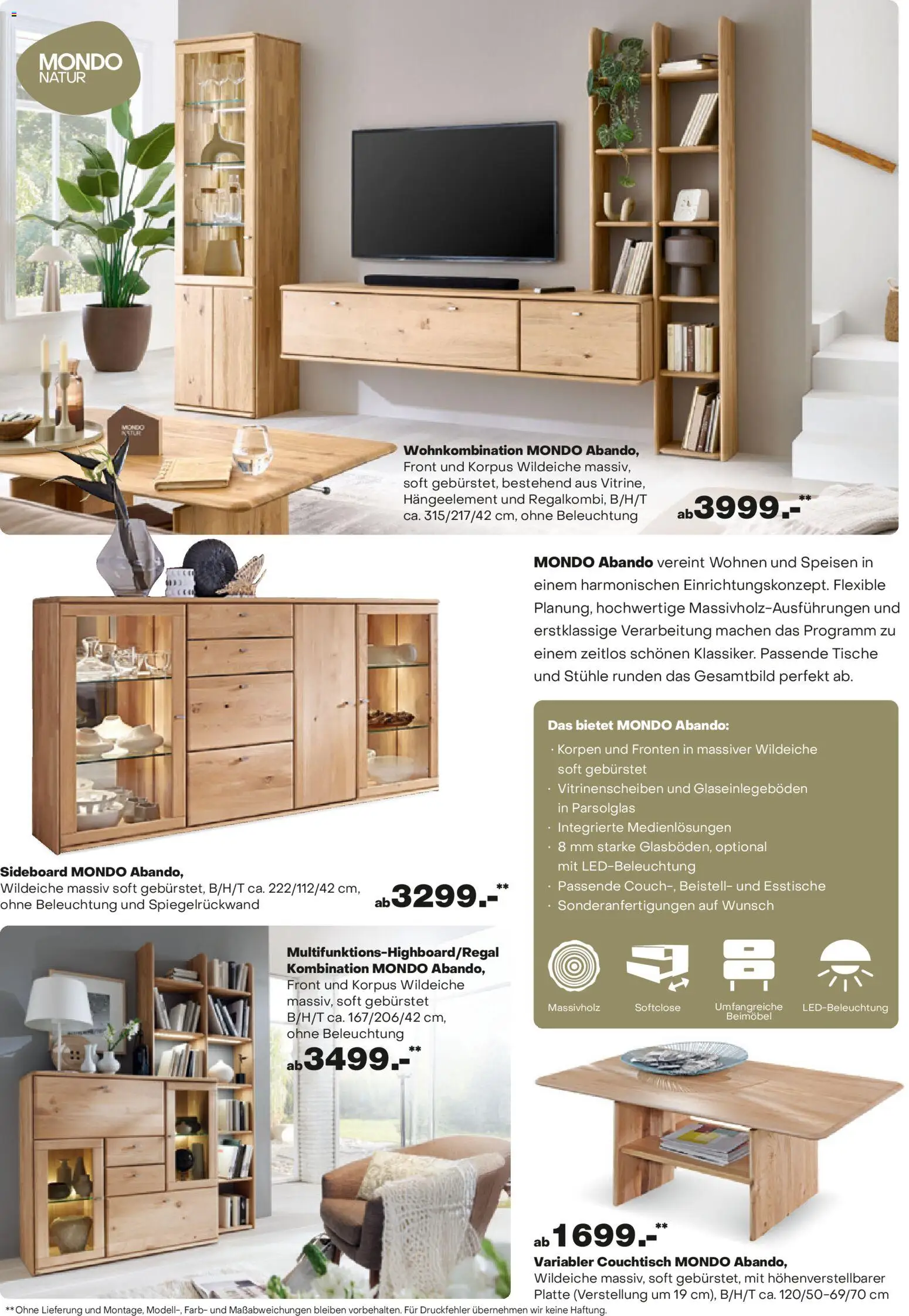 Ostermann Mondo Herbstprospekt 2026 – gültig ab 05.10.2026 | Seite: 7 | Produkte: Sideboard, Couchtisch