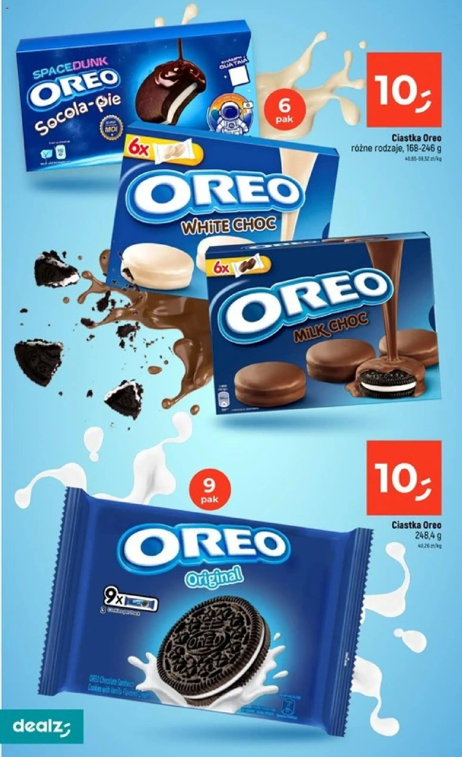 Dealz gazetka od 20.08.2026 | Strona: 10 | Produkty: Oreo, Ciastka Oreo, Ciastka