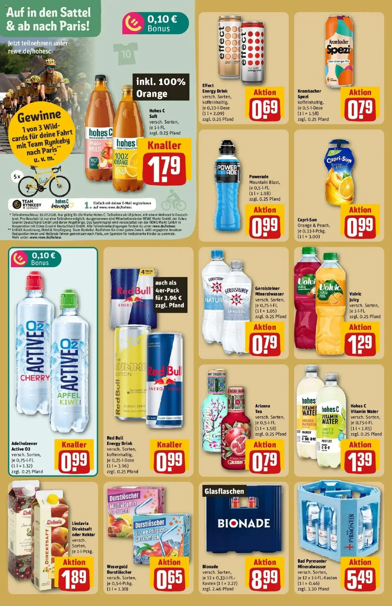 Rewe Prospekt Braunschweig – gültig ab 13.07.2026 | Seite: 18 | Produkte: Bad, Mineralwasser, Hohes c, Gerolsteiner