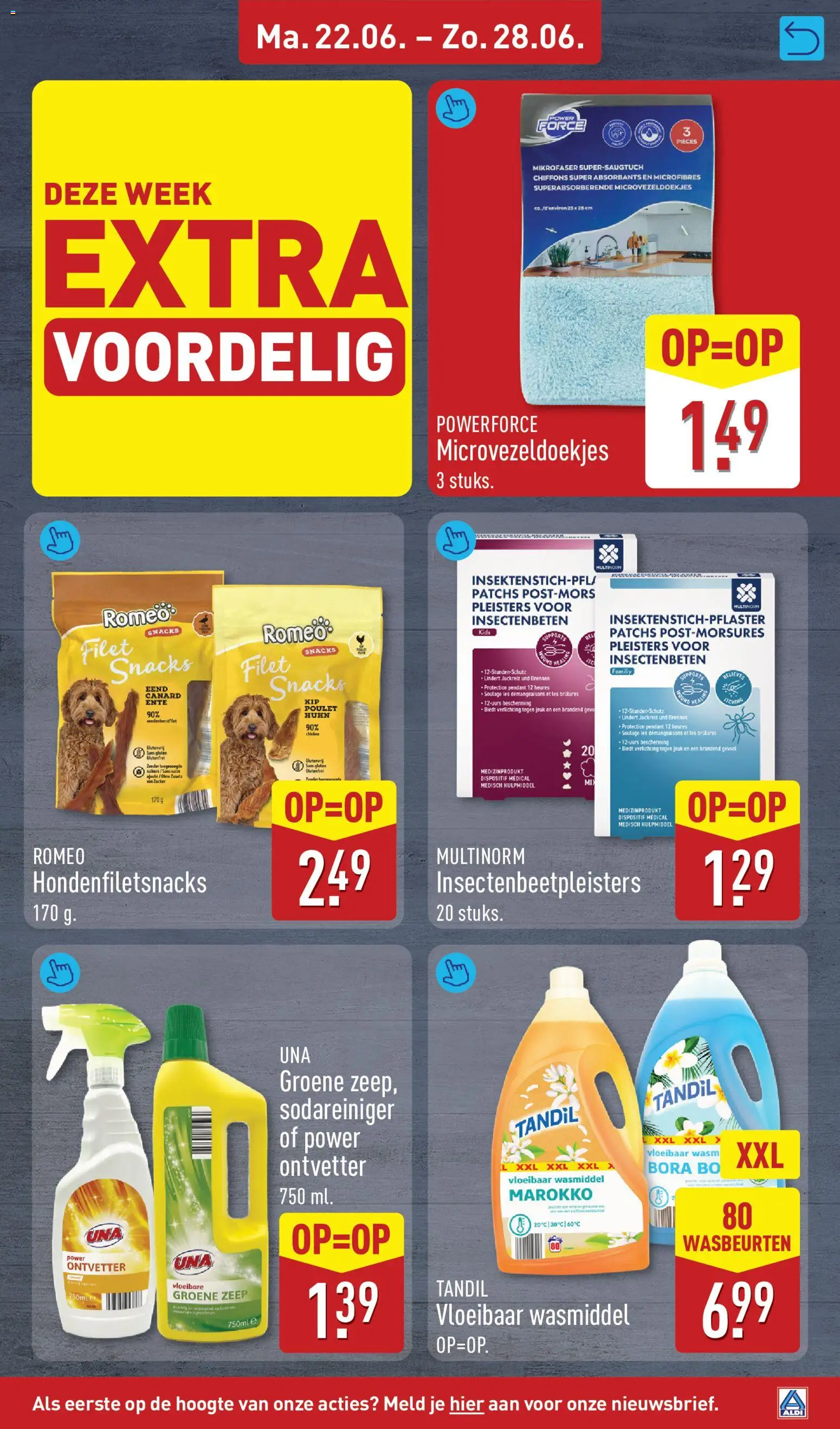 {H1} | Pagina: 23 | Producten: Snacks, Wasmiddel, Verlichting, Zeep