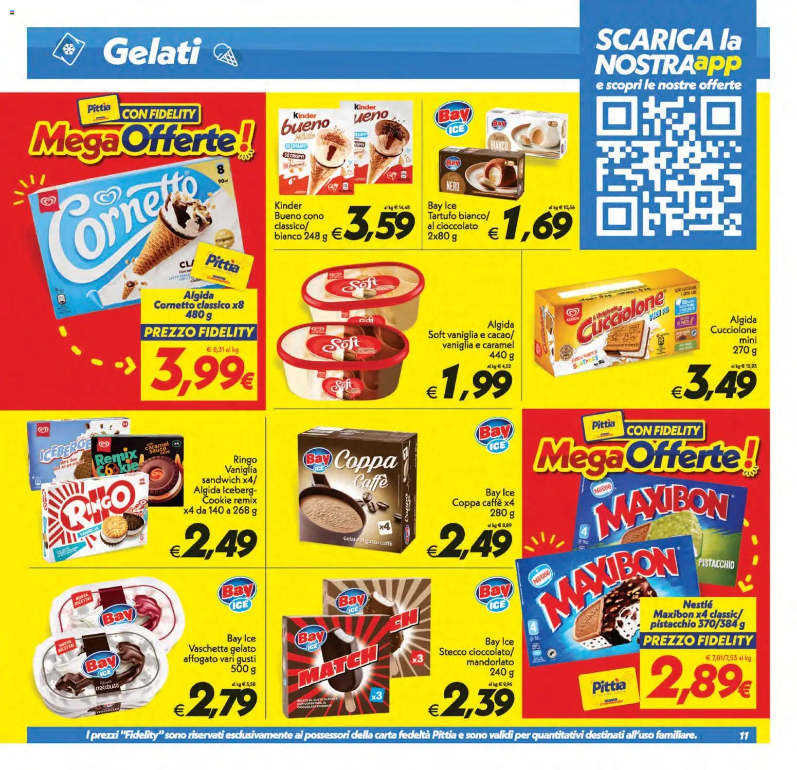 Volantino SuperConveniente del 01/09/2026 | Pagina: 11 | Prodotti: Tartufo, Pistacchio, Caffè, Gelato