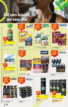 Pré-visualização Auchan folheto - Cozinhar com prazer válido de 22/09/2026 | Página: 24 | Produtos: Baunilha, Leite proteina, Pão, Proteina