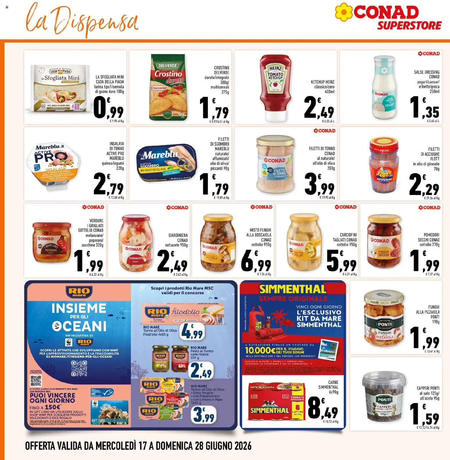 Volantino Conad del 17.06.2026 | Pagina: 18 | Prodotti: Limone, Farina, Acciughe, Zucchine