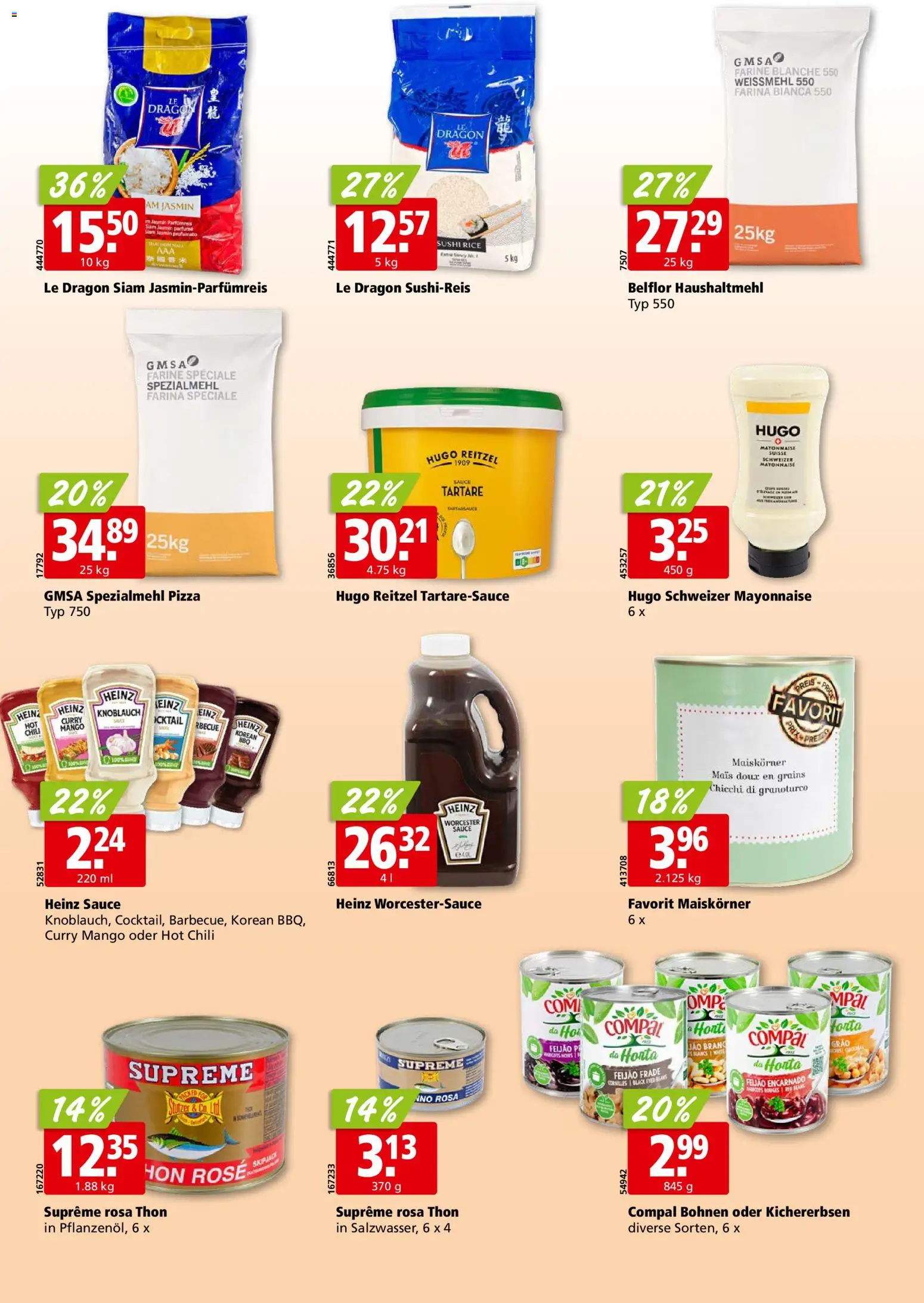 Aligro aktionen Chavannes, Matran, Genf, Sitten – gültig ab 28.09.2026 | Seite: 22 | Produkte: Mais, Chili, Mango, Mayonnaise
