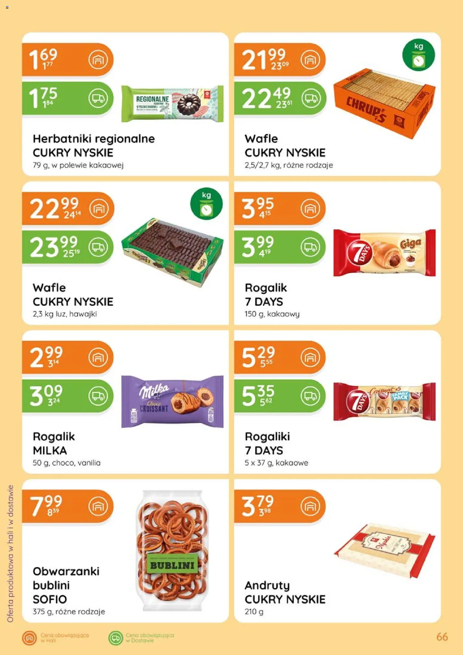 Eurocash gazetka od 20.08.2026 | Strona: 66 | Produkty: Croissant, Wafle, Milka, Herbatniki