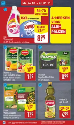 DEL MONTE Fruit op lichte siroop, OP=OP. Meerdere varianten verkrijgbaar. 420 g. - Voorbeeld van een folder van Aldi, geldig van 26-10-2026 | Pagina: 24