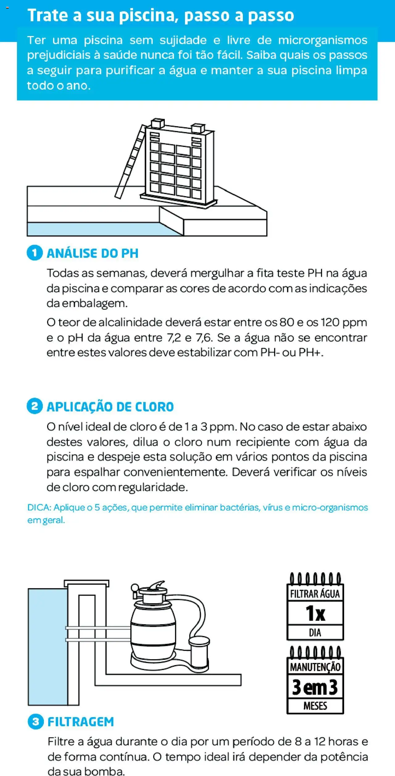 BricoMarché Como tratar da sua piscina │ válido de 27.12.2023 | Página: 3 | Produtos: Piscina