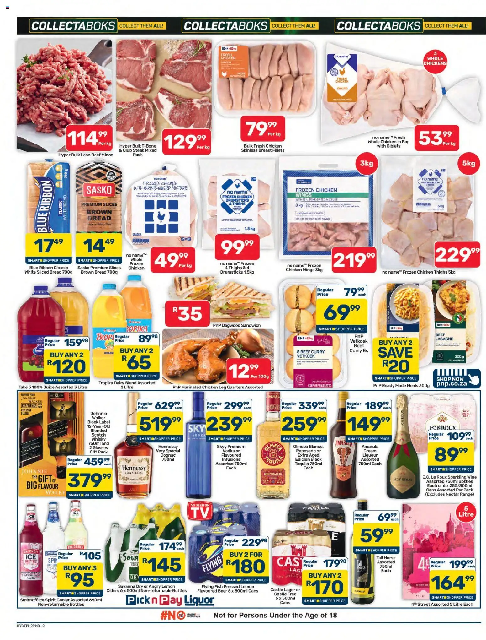 New Pick n Pay catalogue – valid from 23/10/2026 | Page: 2 | Products: Chicken wings, Cooler, Juice, Fish