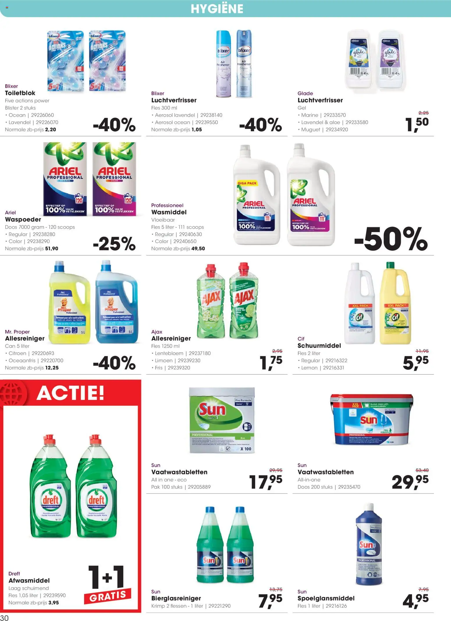 {H1} | Pagina: 30 | Producten: Wasmiddel, Citroen, Fles, Allesreiniger