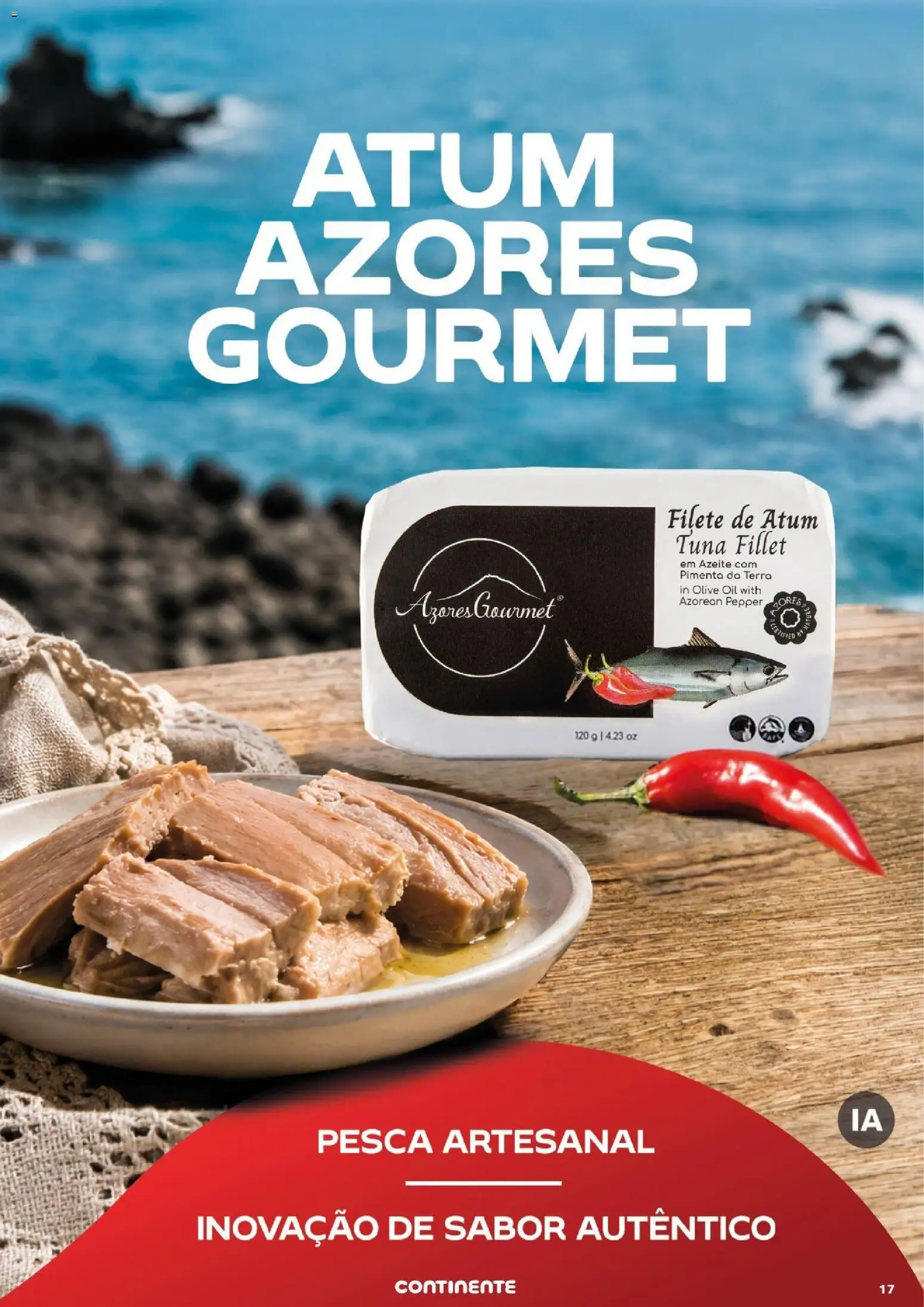 Continente Açores │ válido de 17/09/2026 | Página: 17 | Produtos: Atum, Azeite, Pimenta, Filete
