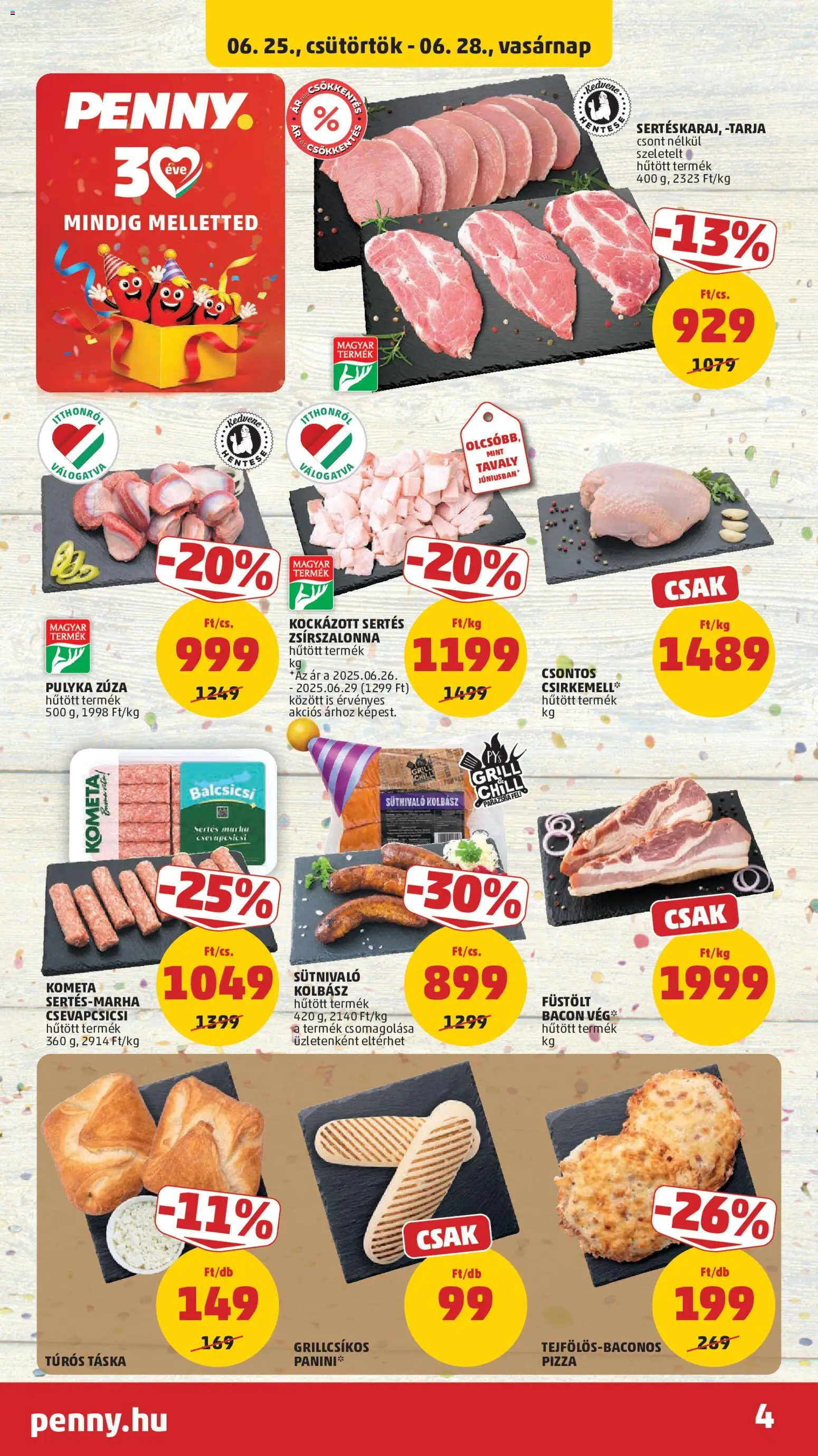 PENNY akciós ujság - amely érvényes a következő dátumtól: 25.06.2026 | Oldal: 4