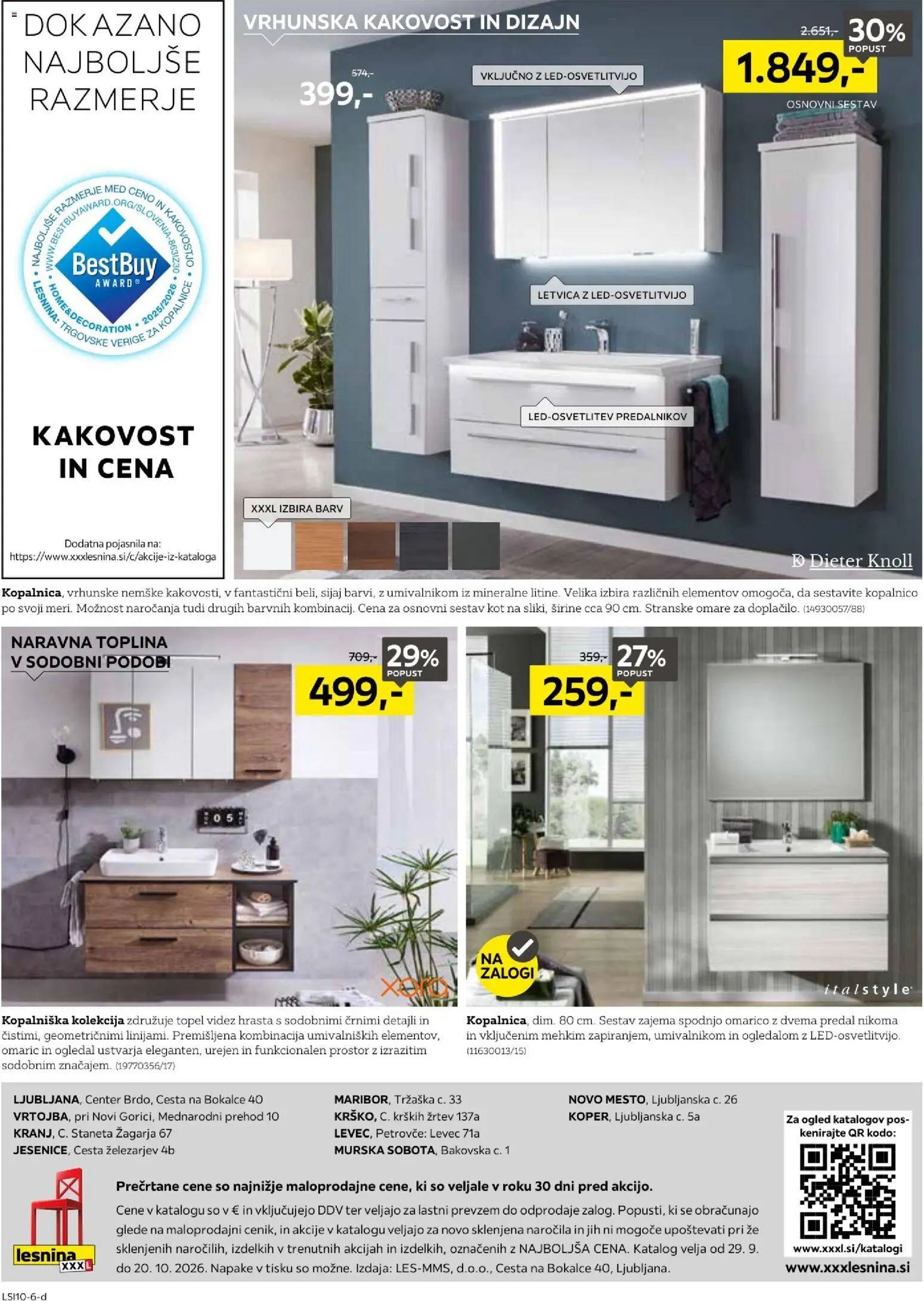 Novi XXXL Lesnina katalog ponudbe – veljaven od 28.09.2026 | Stran: 14 | Izdelki: Med