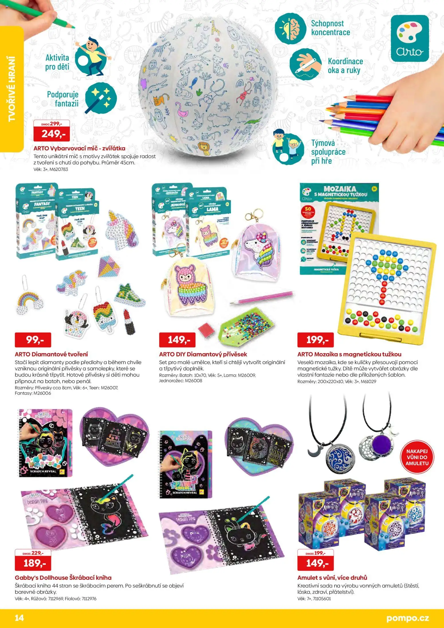 Pompo katalog Zpátky do školy 2026 od 20.07.2026 | Strana: 14 | Produkty: Batoh, Gabby's Dollhouse, Kreativní sada, Kuličky
