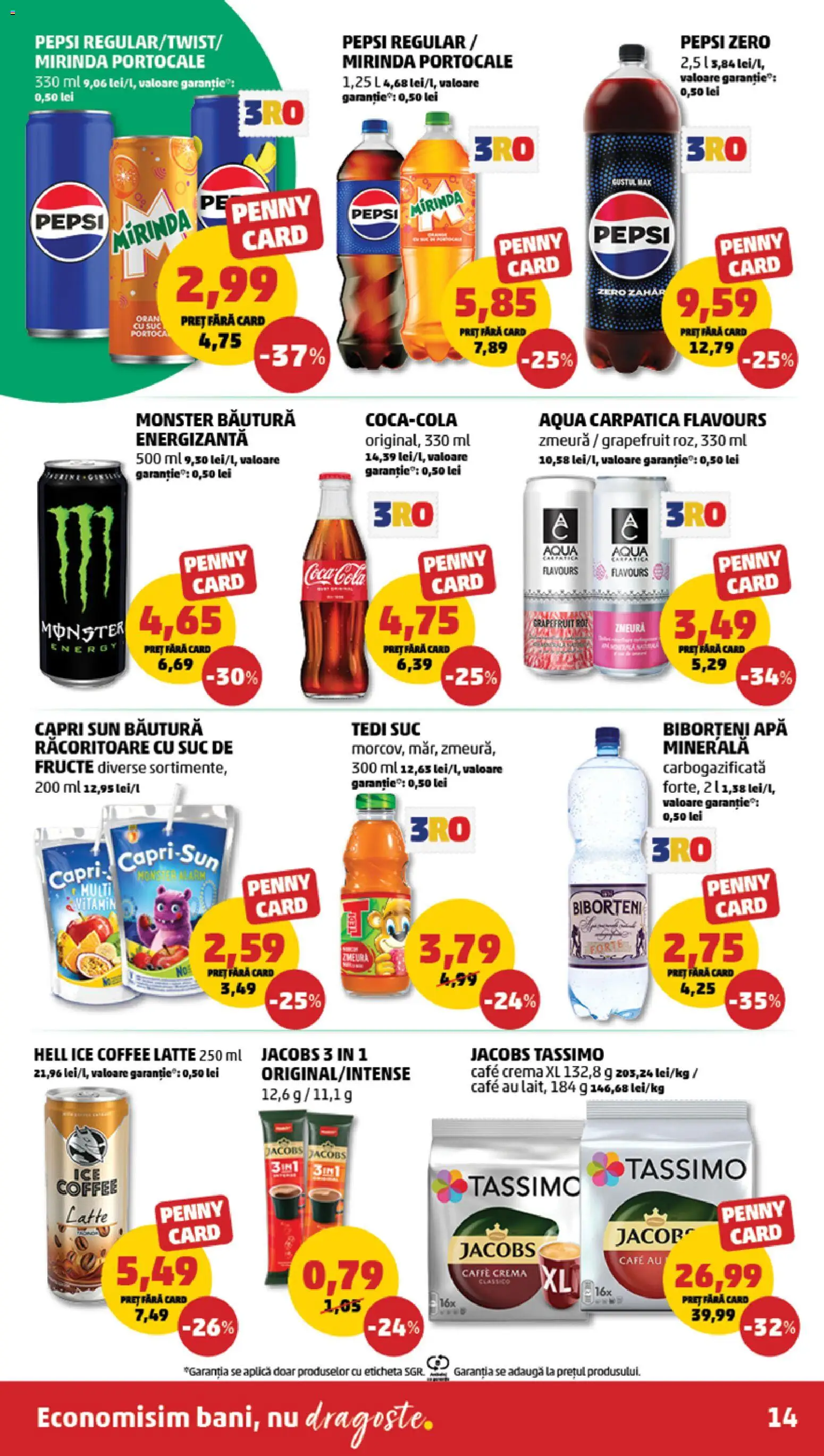 Noul catalog PENNY – valabil de la 03.06.2026 | Pagină: 14 | Produse: Köpek çiti, Cremă, Băutură energizantă, Portocale