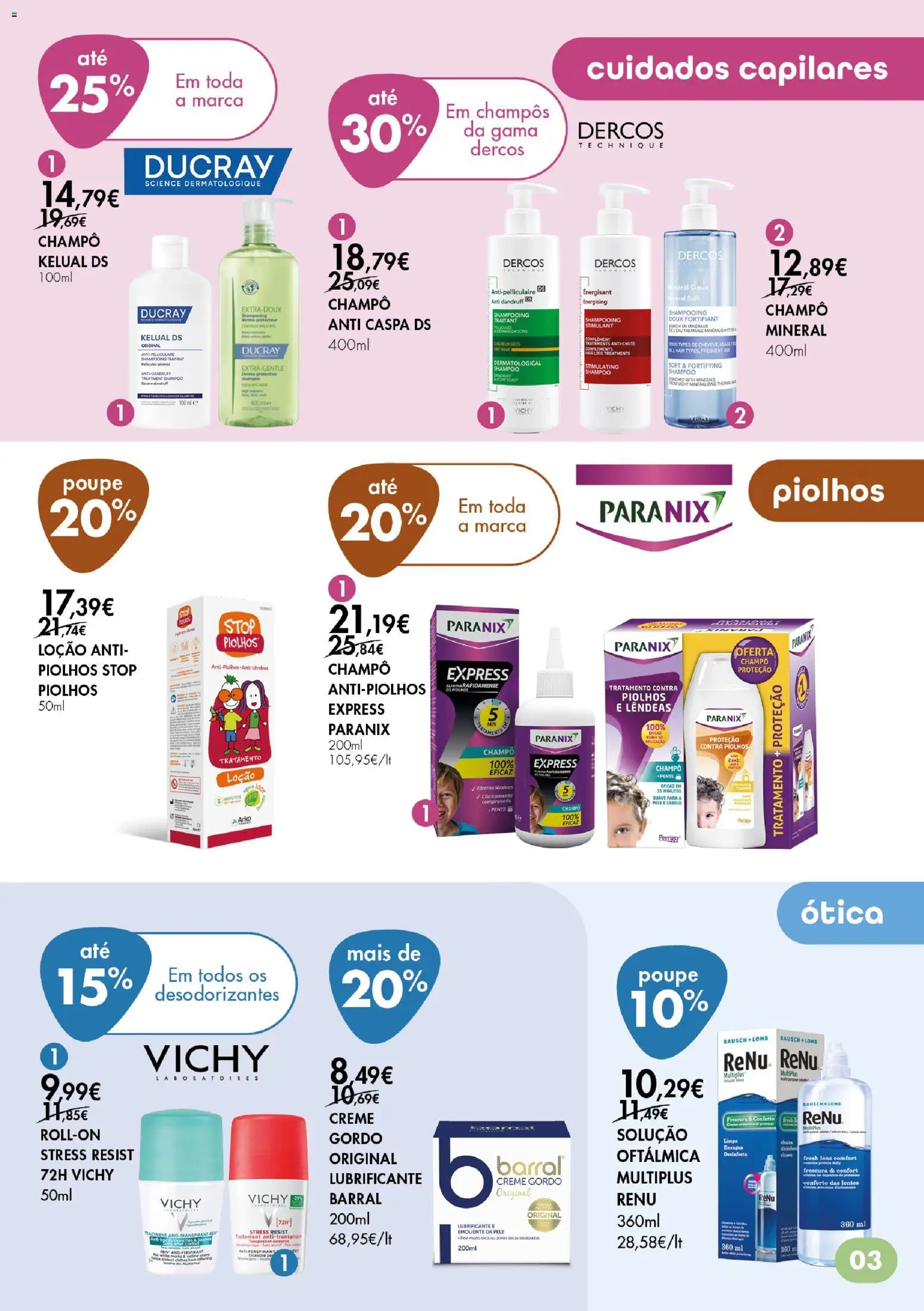 Pingo Doce folheto Bem Estar Especial Beleza Açores │ válido de 24/09/2026 | Página: 3 | Produtos: Pente, Champô, Shampoo, Creme
