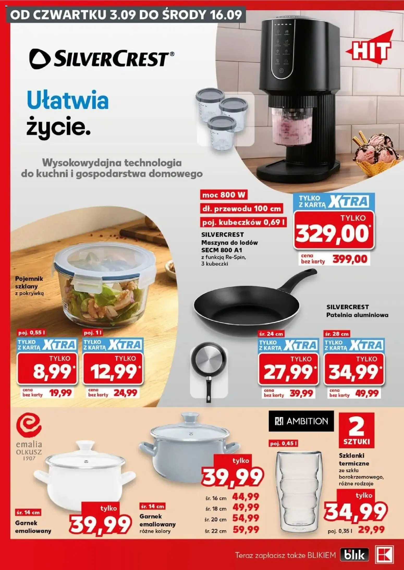 Kaufland gazetka - Złap Okazje od 03.09.2026 - od jutra PDF | Strona: 12 | Produkty: Karta, Garnek, Szklanki, Patelnia