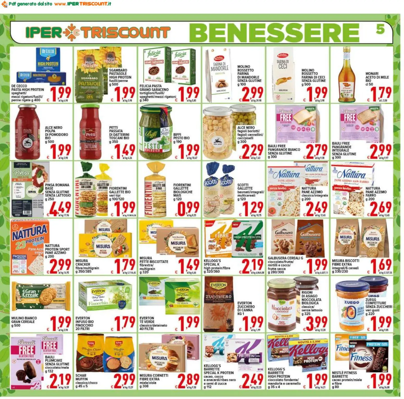 Volantino Ipertriscount del 20.05.2026 | Pagina: 5 | Prodotti: Fagioli, Frutta, Farina, Pasta