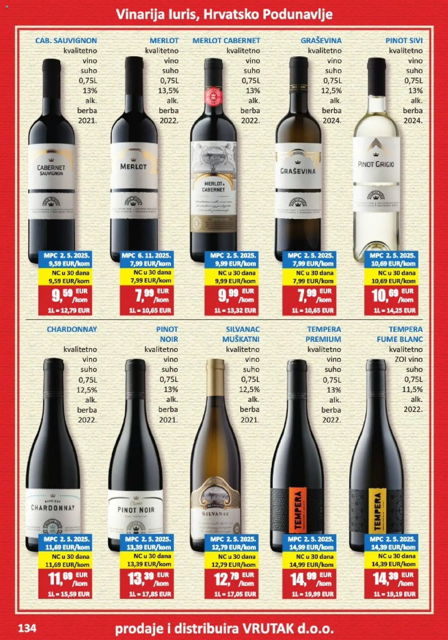 Vrutak katalog | vrijedi od 01.11.2025 | Stranica: 134 | Proizvodi: Vino