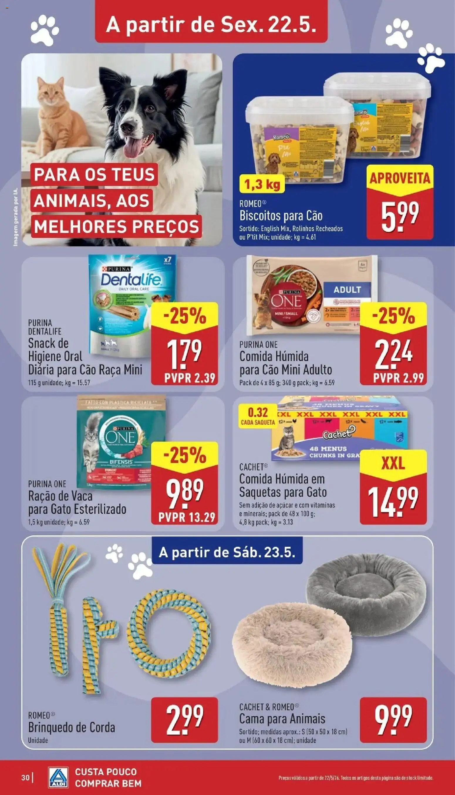 Aldi Folheto Santarém │ válido de 18.05.2026 | Página: 30 | Produtos: Corda, Cama, Açúcar, Biscoitos