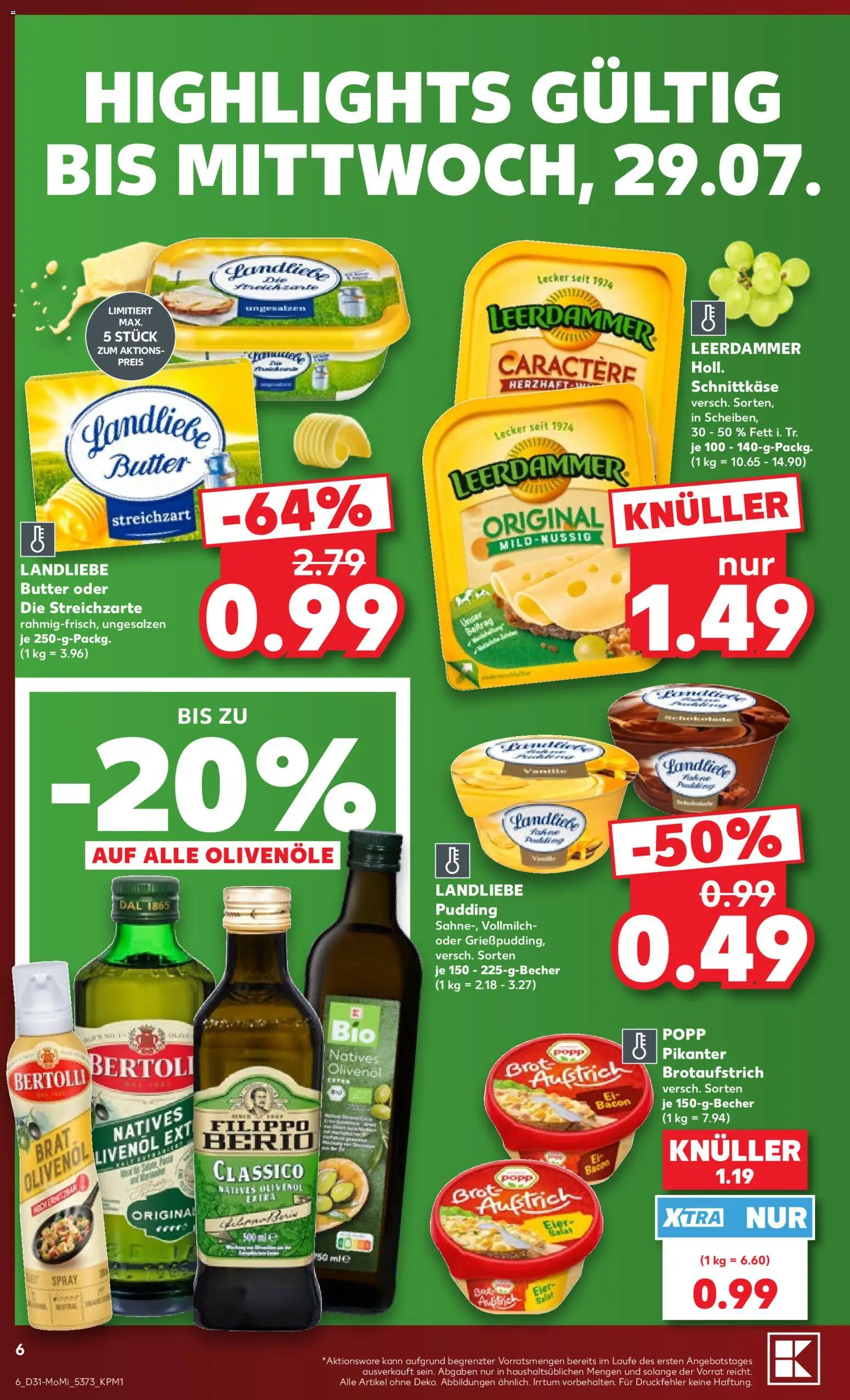 Kaufland Německo leták - Kiel od 27.07.2026 | Strana: 6 | Produkty: Leerdammer