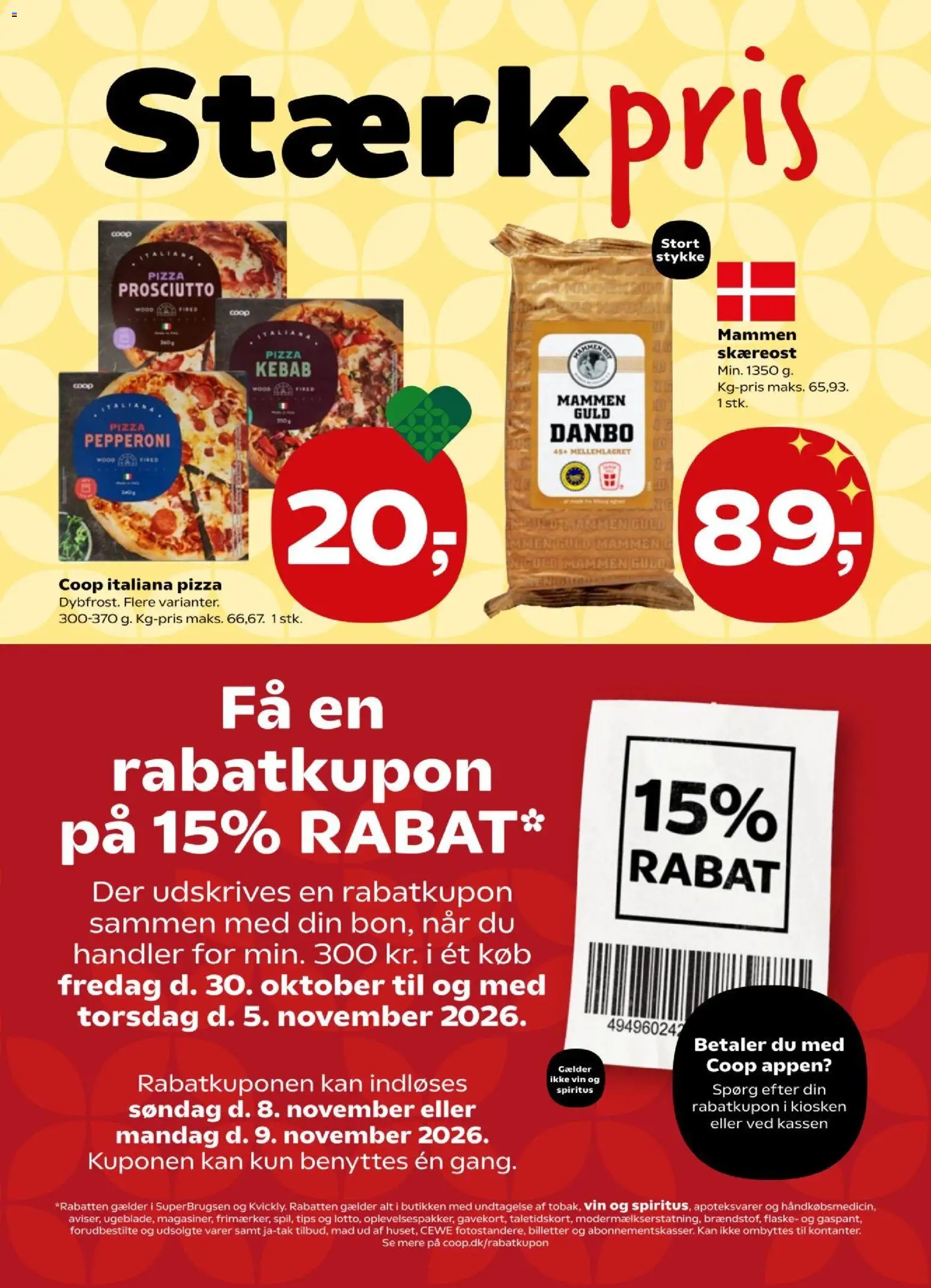 Kvickly tilbudsavis – gyldig fra 30/10/2026 | Side: 7 | Produkter: Pizza, Vin, Kebab