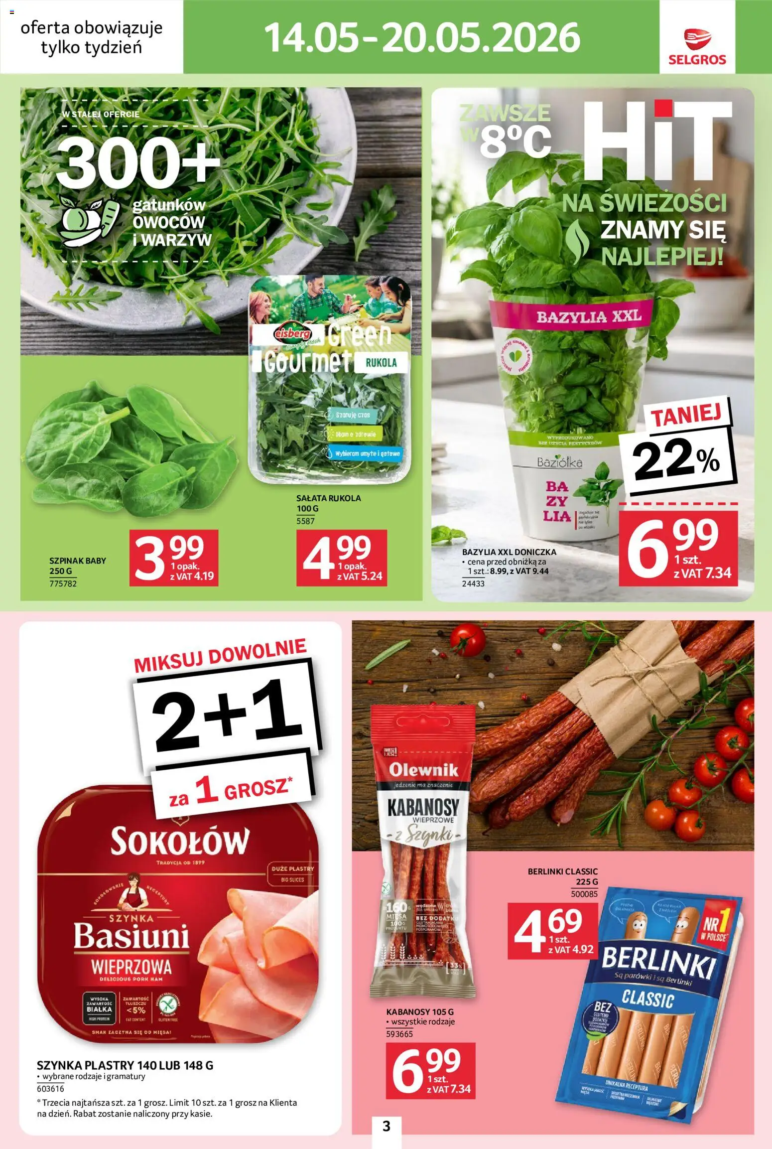 Selgros cash&carry gazetka - Jeszcze więcej super promocji od 14.05.2026 | Strona: 3