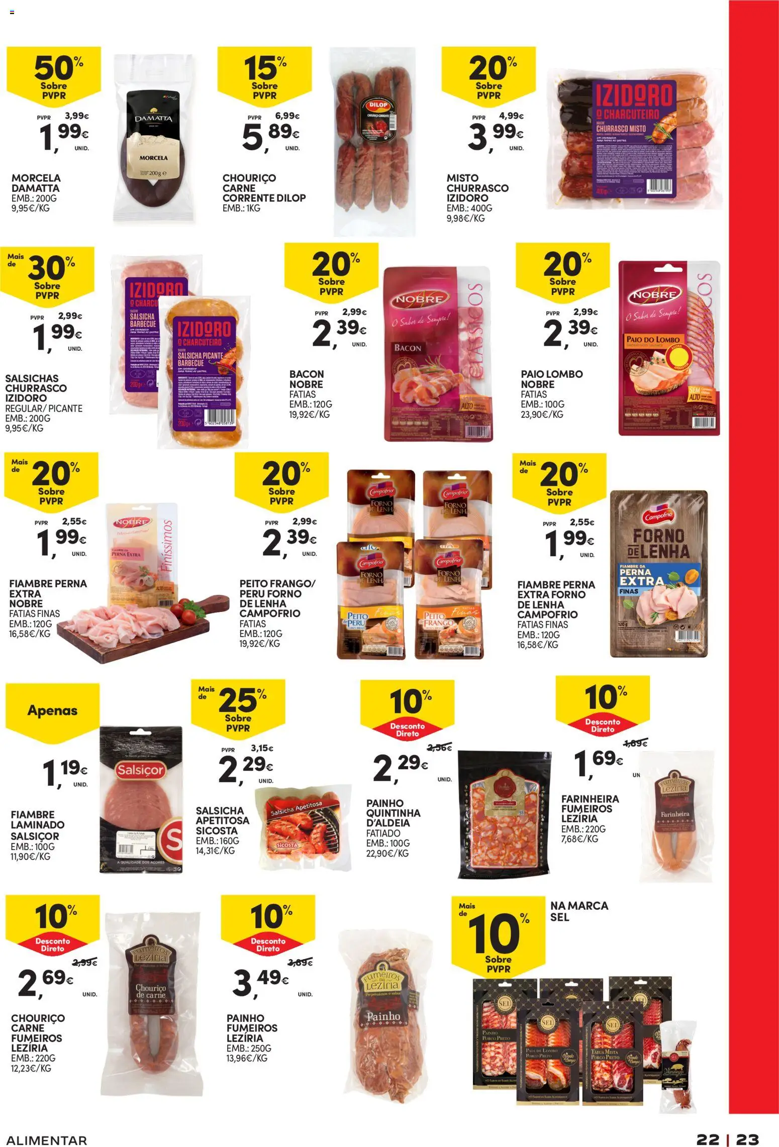 Continente  Açores: Verão │ válido de 26.05.2026 | Página: 23 | Produtos: Peru, Lombo, Chouriço, Carne