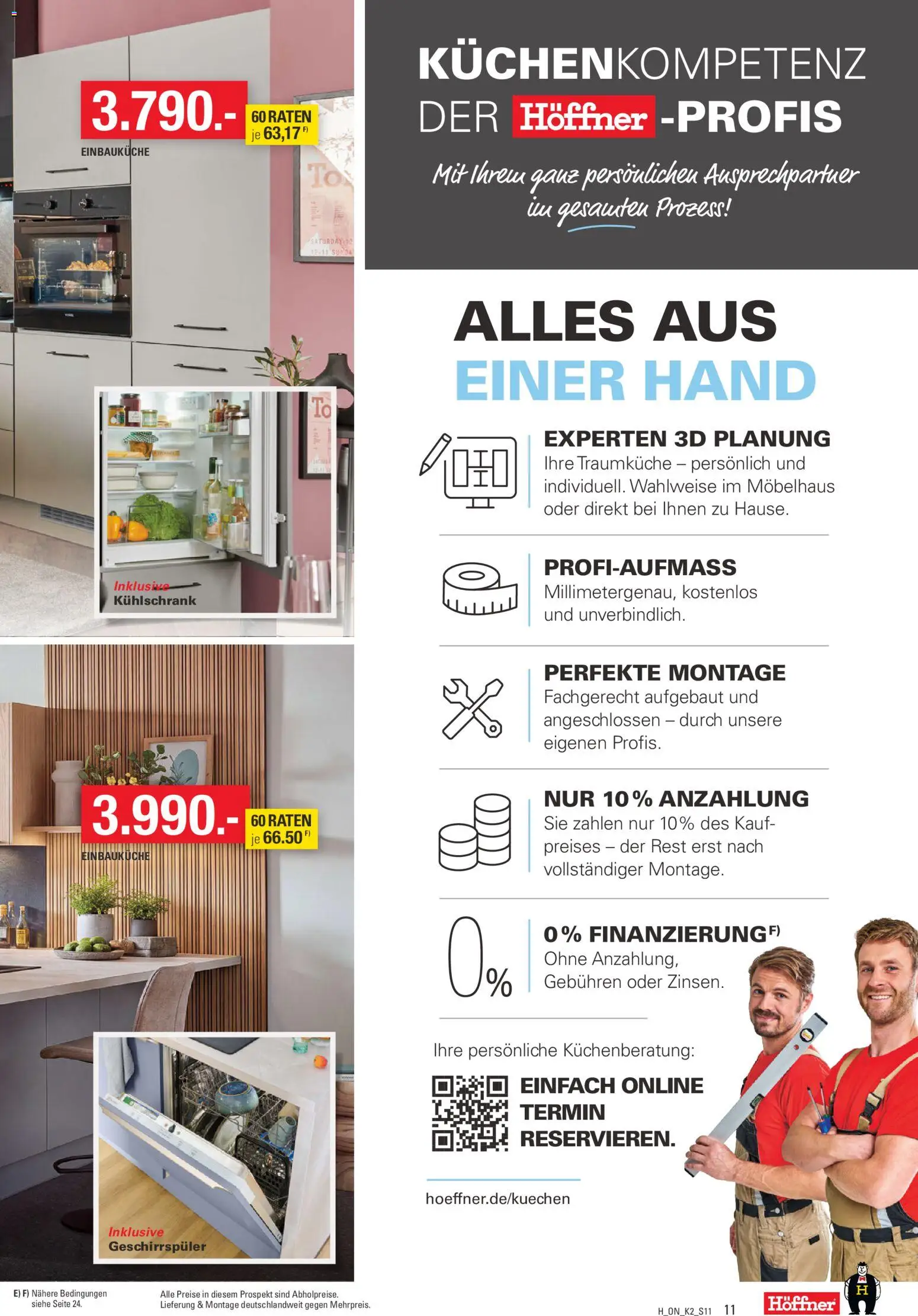 Höffner Prospekt KüchenSpezial – gültig ab 25.09.2026 | Seite: 11 | Produkte: Geschirrspüler, Einbauküche, Kühlschrank