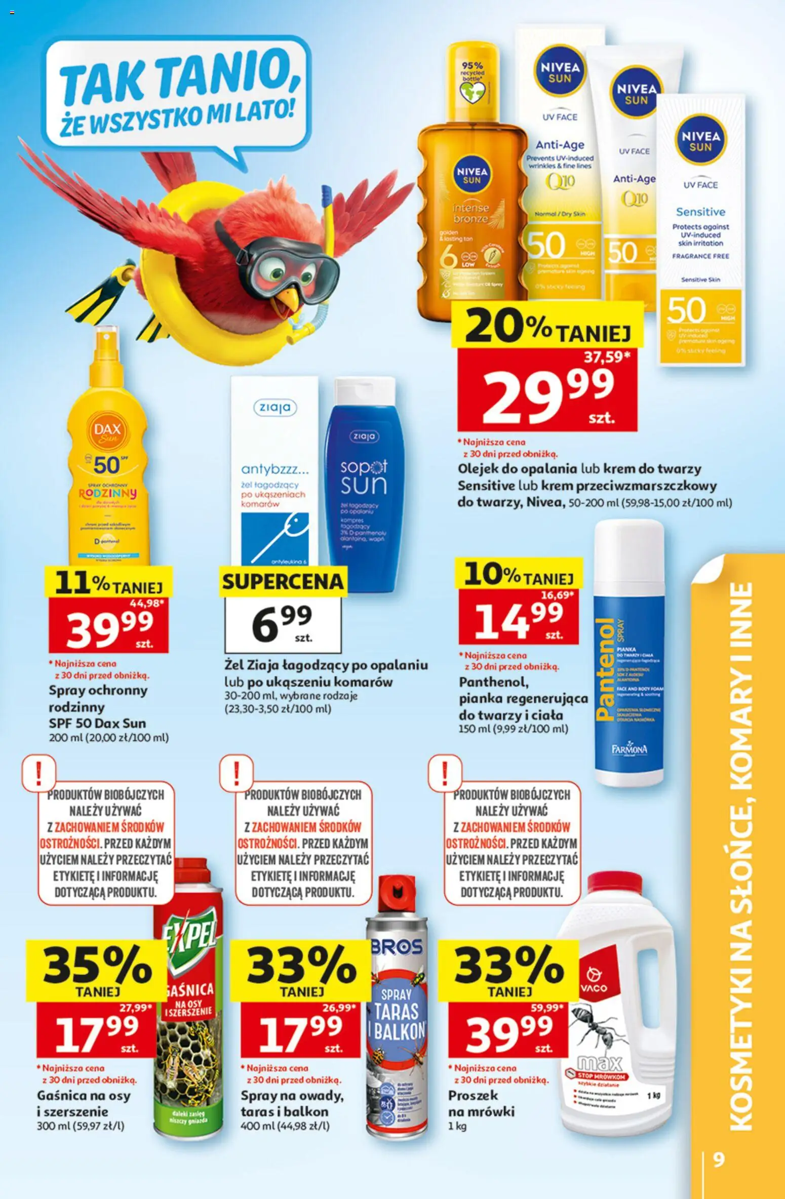 Auchan gazetka - 30 Lat Hipermarket od 09.07.2026 | Strona: 9 | Produkty: Gaśnica, Kosmetyki, Krem, Krem do twarzy