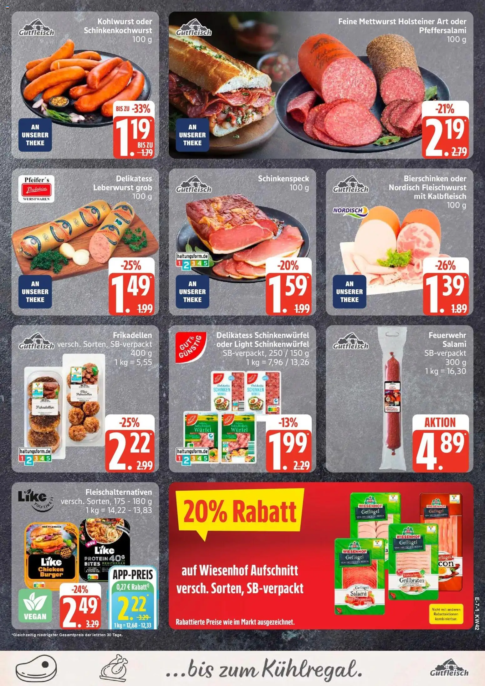 Edeka Prospekt Neu Wulmstorf (ab 12.10.2026) » Angebote Online | Seite: 11 | Produkte: Theke, Burger, Salami, Schinken