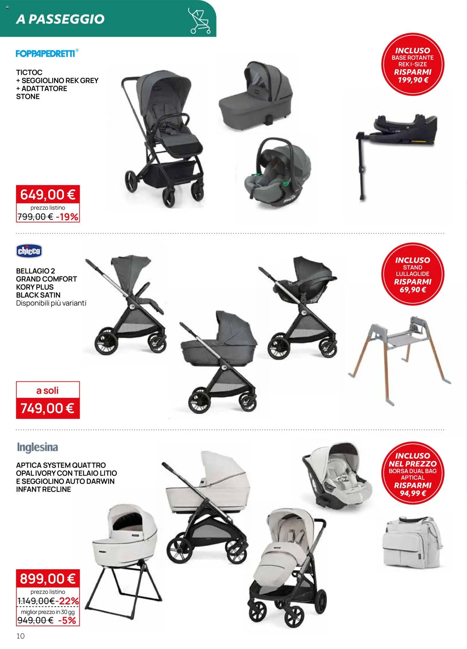 Volantino Prenatal del 08/10/2026 | Pagina: 10 | Prodotti: Seggiolino, Borsa, Adattatore
