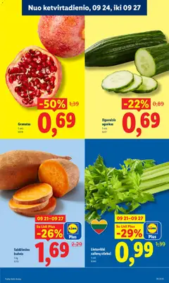 LIDL leidinys galioja nuo 2026.09.21 | Puslapis: 33 | Prekių: Agurkas, Bulvės