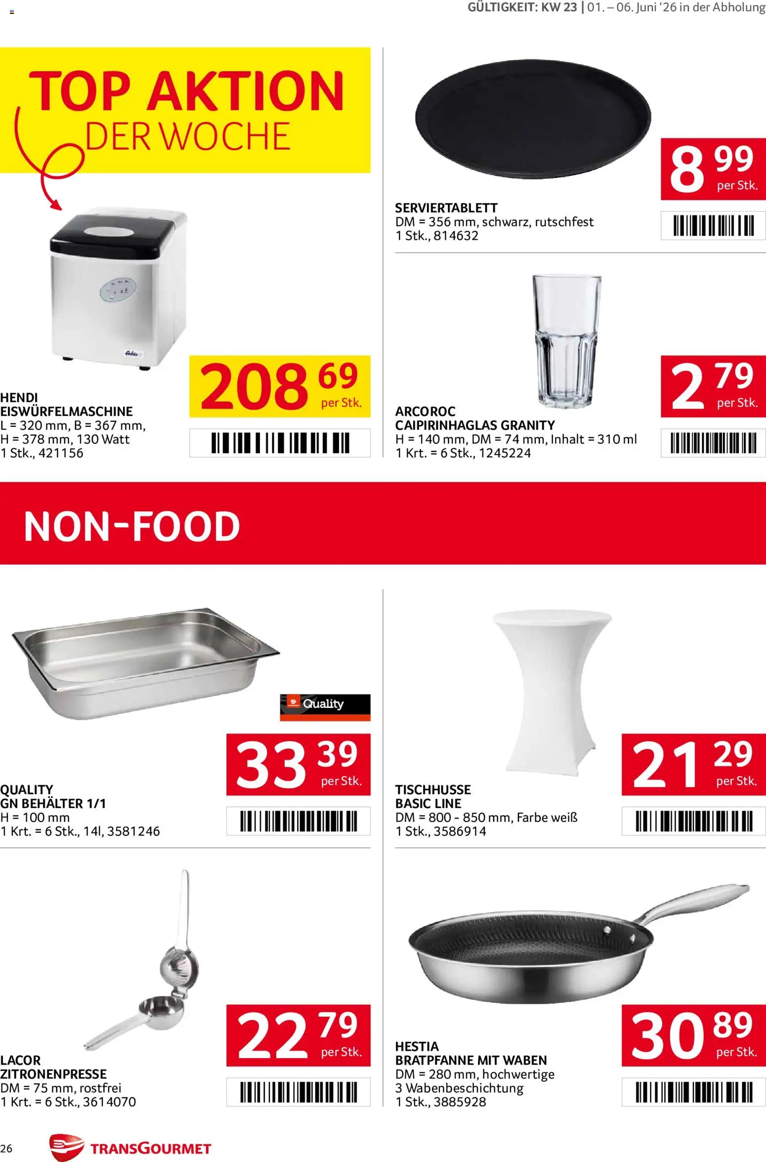Transgourmet Flugblatt gültig ab 01.06.2026 | Seite: 26