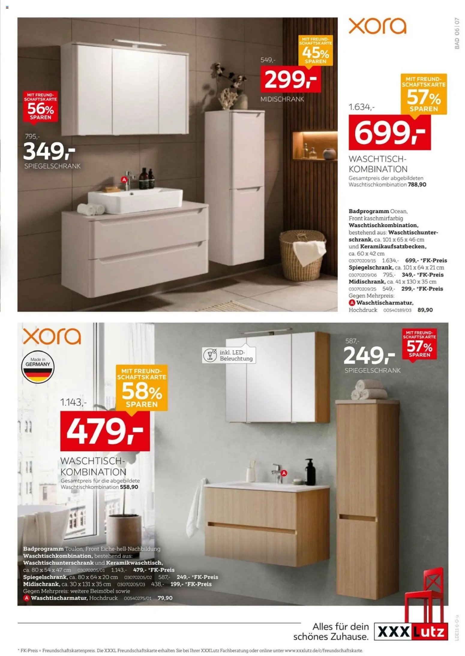 XXXLutz Badzimmertesterinnen und -tester gesucht – gültig ab 24.10.2026 | Seite: 6 | Produkte: Bad, Waschtisch, Spiegelschrank, Midischrank