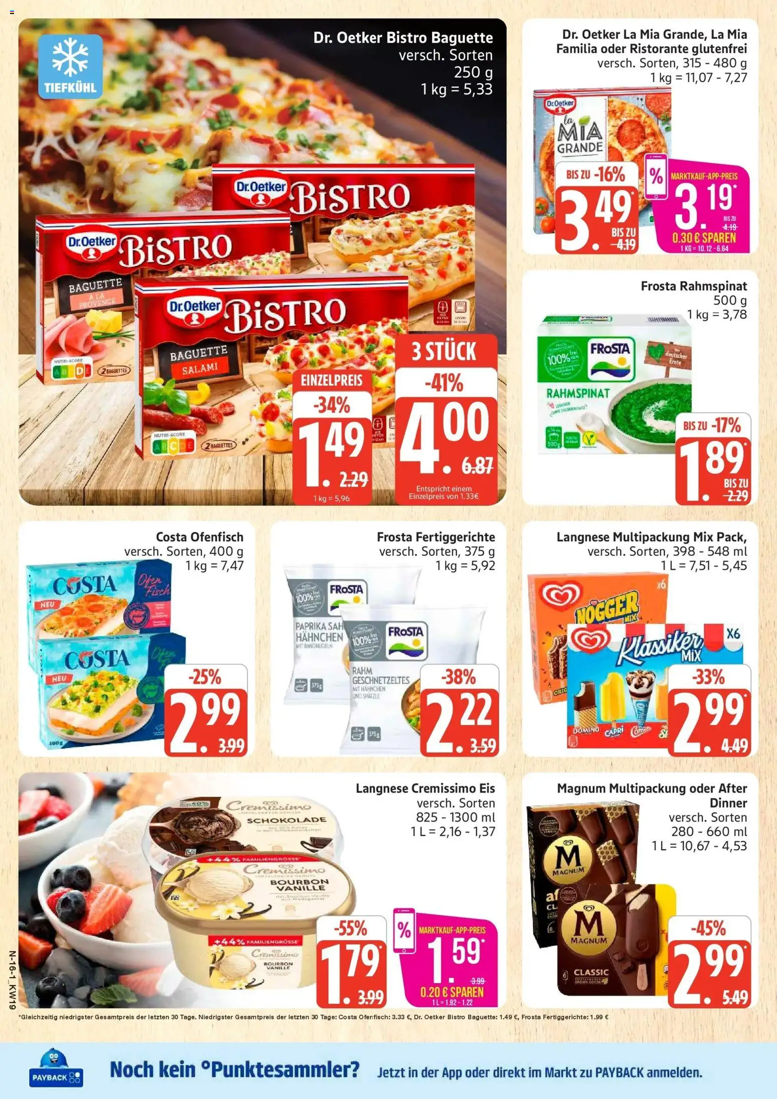 Marktkauf Prospekt Cuxhaven	 – gültig ab 04.05.2026 | Seite: 16 | Produkte: Langnese, Langnese cremissimo, Frosta, Salami