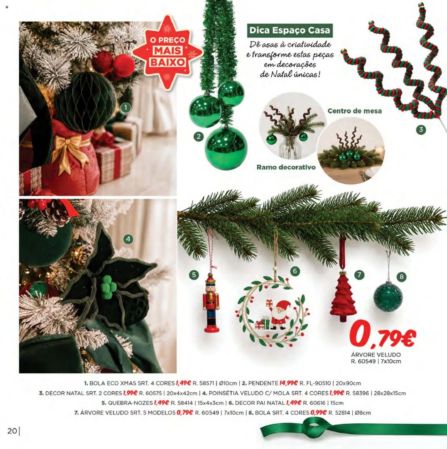 Espaço Casa Catálogo de Natal 2026 │ válido de 06/10/2026 | Página: 20 | Produtos: Mesa