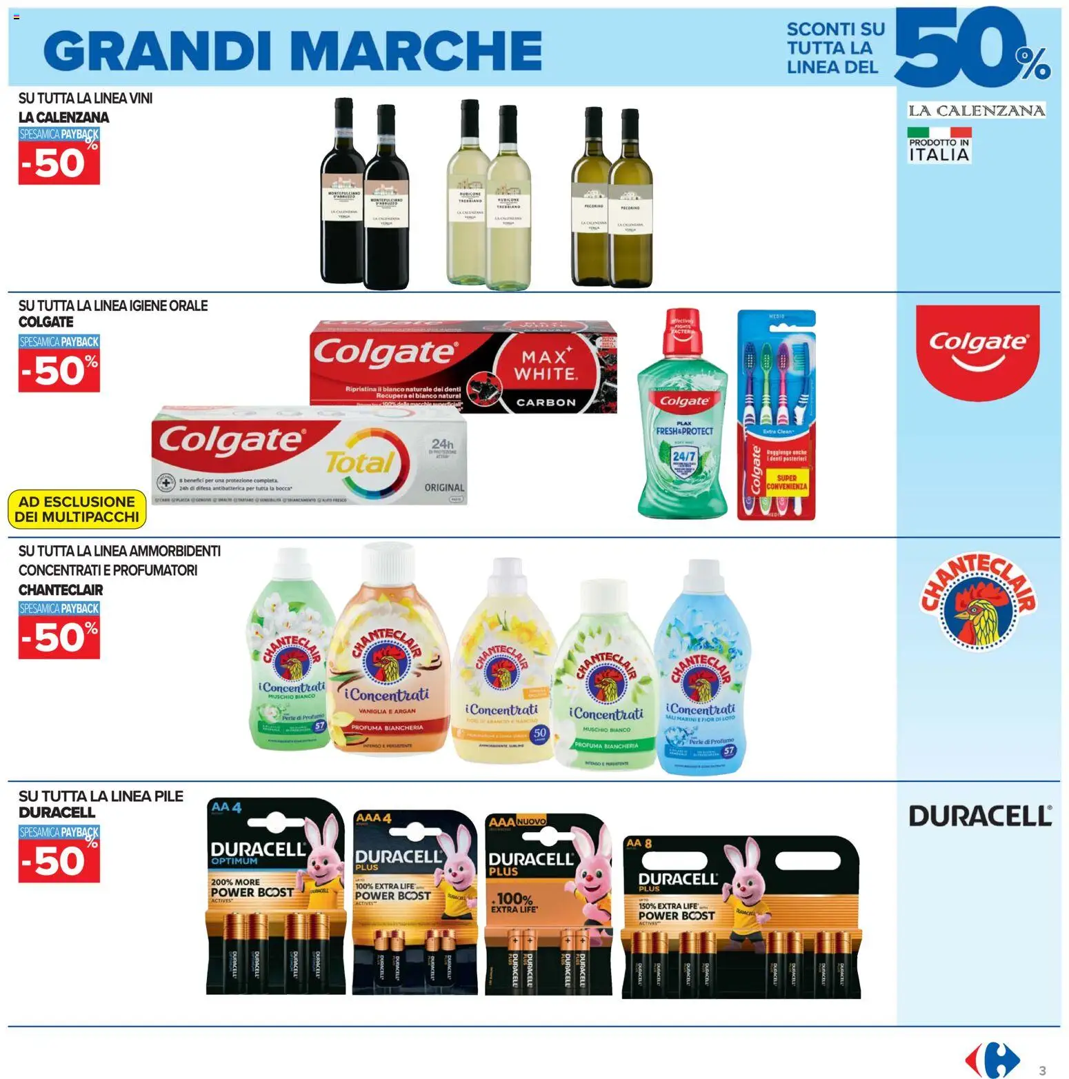 Volantino Carrefour del 19.05.2026 | Pagina: 3 | Prodotti: Pile, Pecorino, Profumo