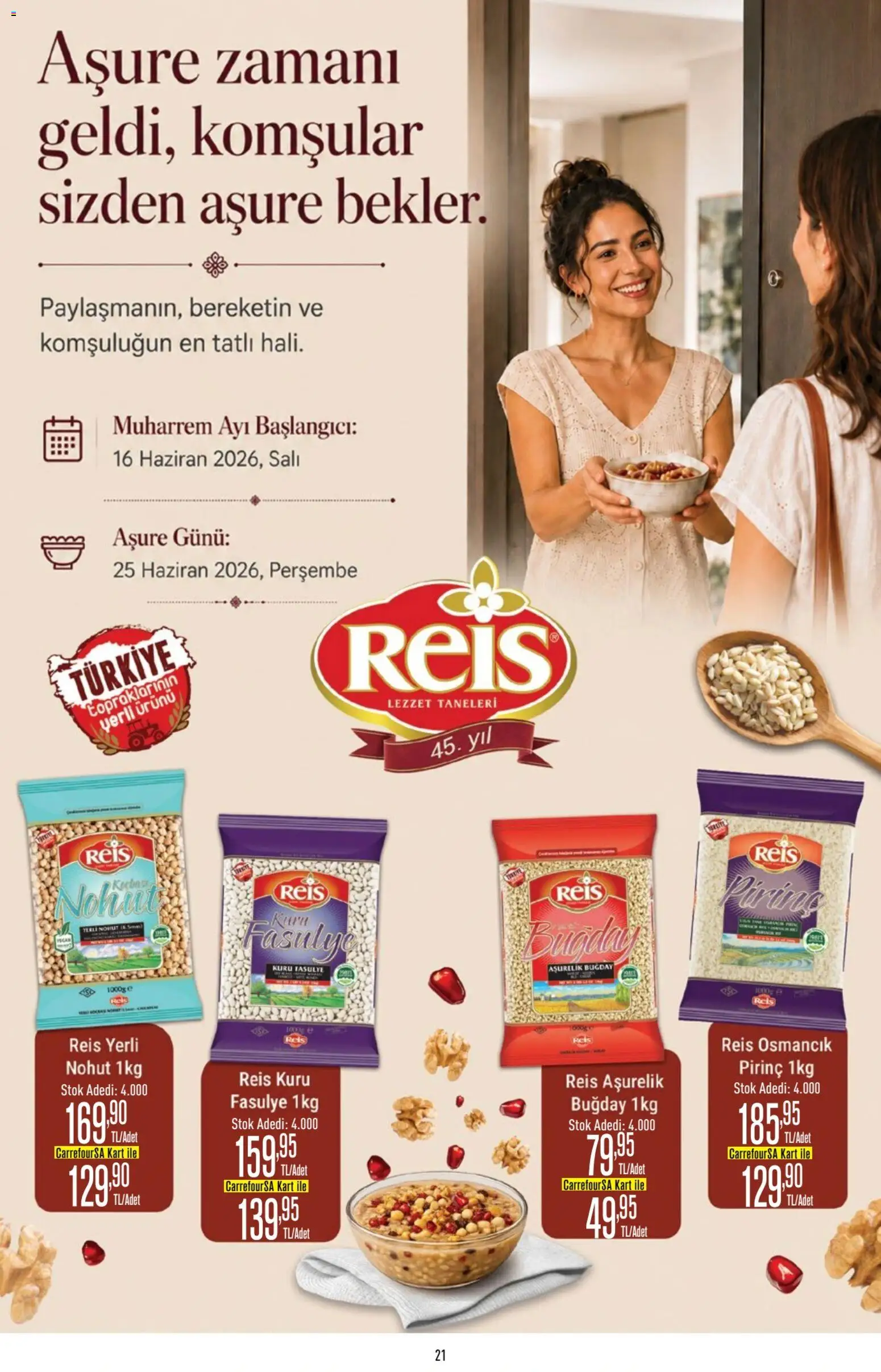 CarrefourSA Katalog - 11.06.2026 tarihinden itibaren geçerlidir | Sayfa: 21 | Ürünler: Kuru fasulye, Fasulye, Pirinç