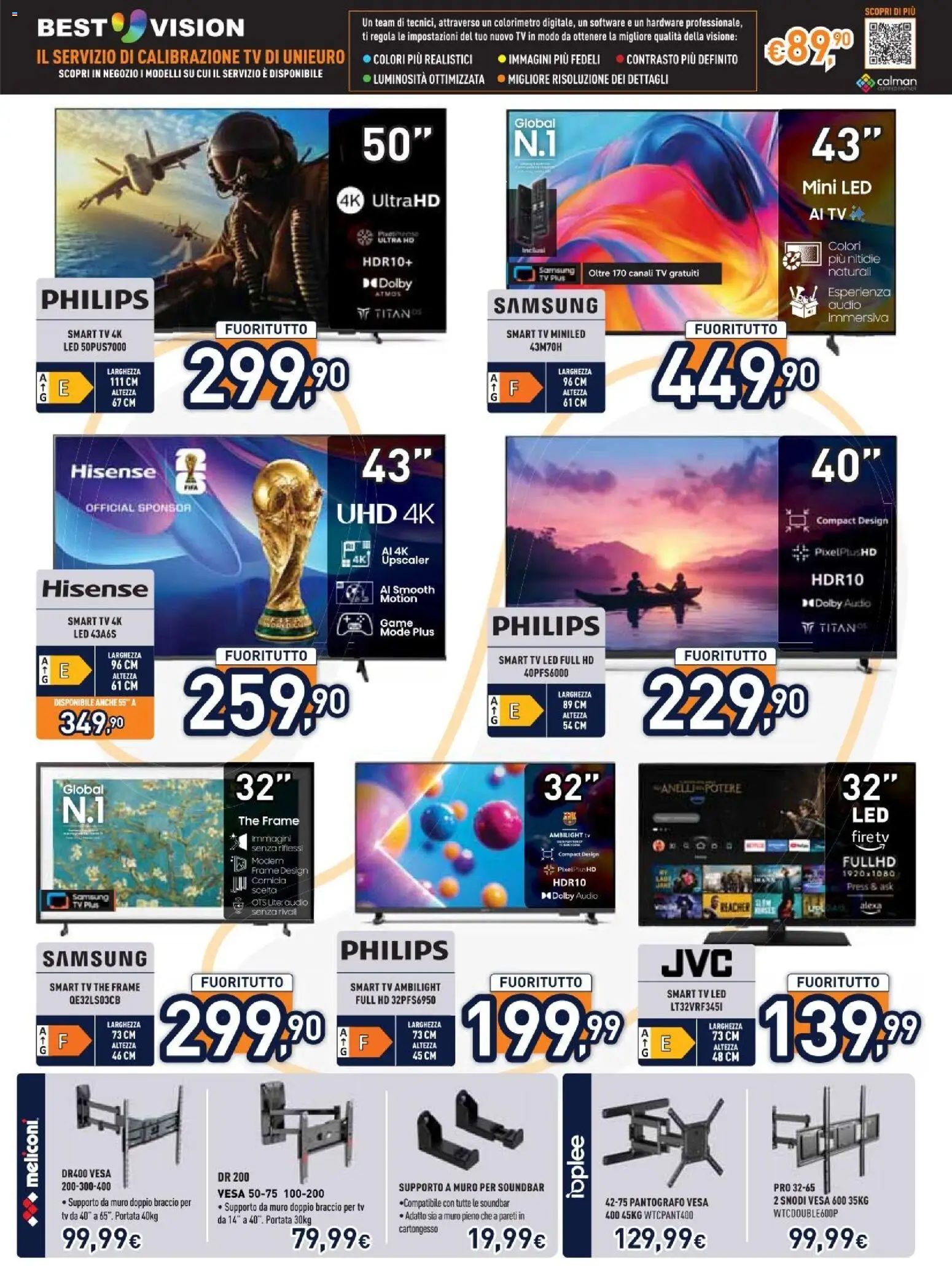 Volantino Unieuro del 10/08/2026 | Pagina: 5 | Prodotti: smart TV, Soundbar, The, Samsung