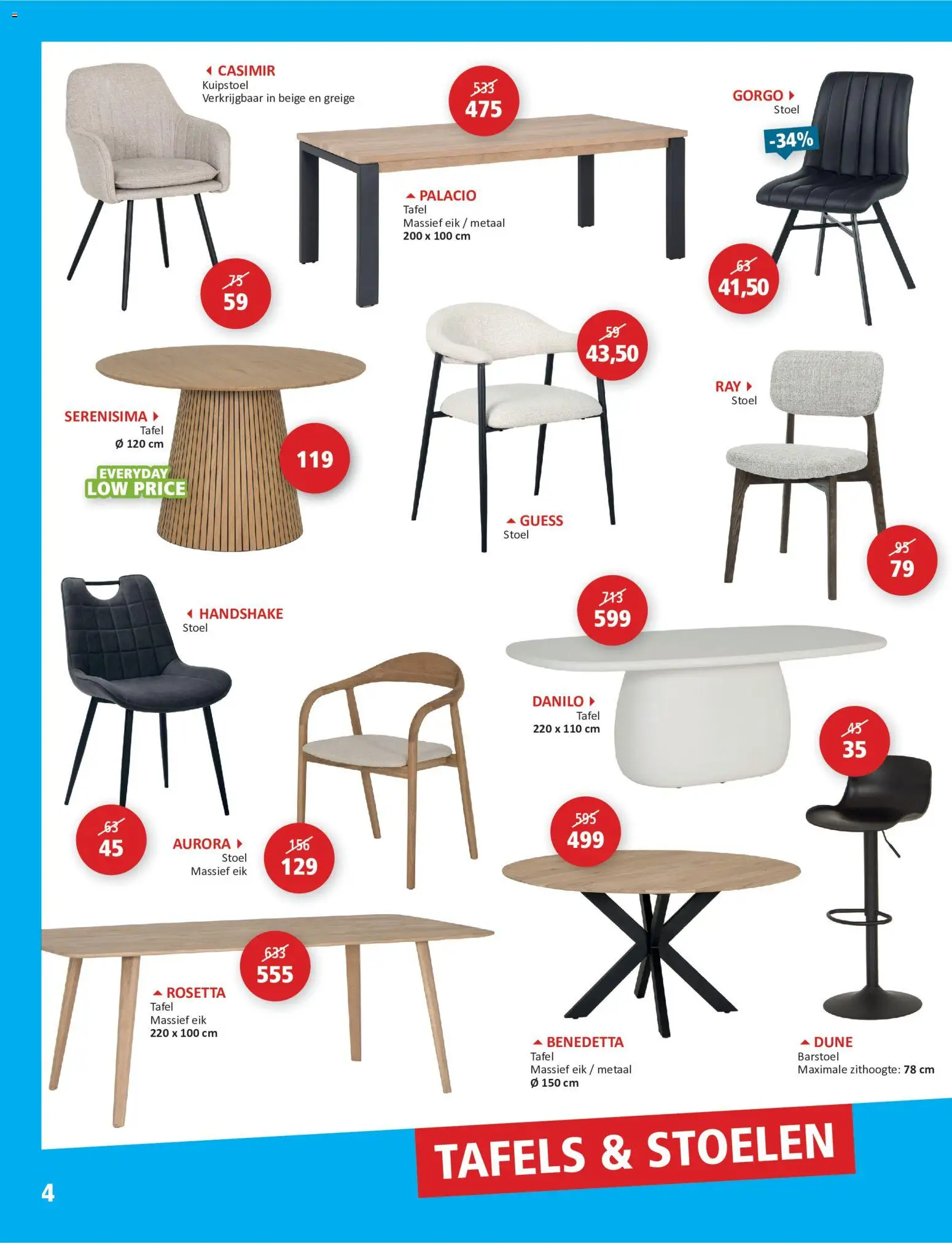 {H1} | Pagina: 4 | Producten: Tafel, Stoel
