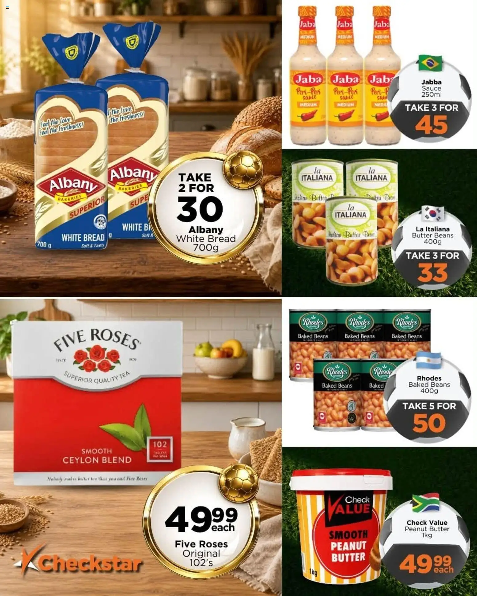 New Check Star catalogue – valid from 01/07/2026 | Page: 3 | Products: Beans, Butter, Tea, Peanut butter