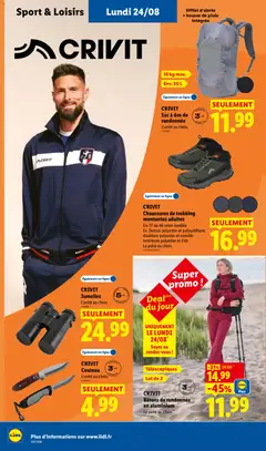 LIDL - Prévisualisation de CRIVIT Jumelles, L'unité au choix. valide à partir de 20/08/2026 | Page: 48