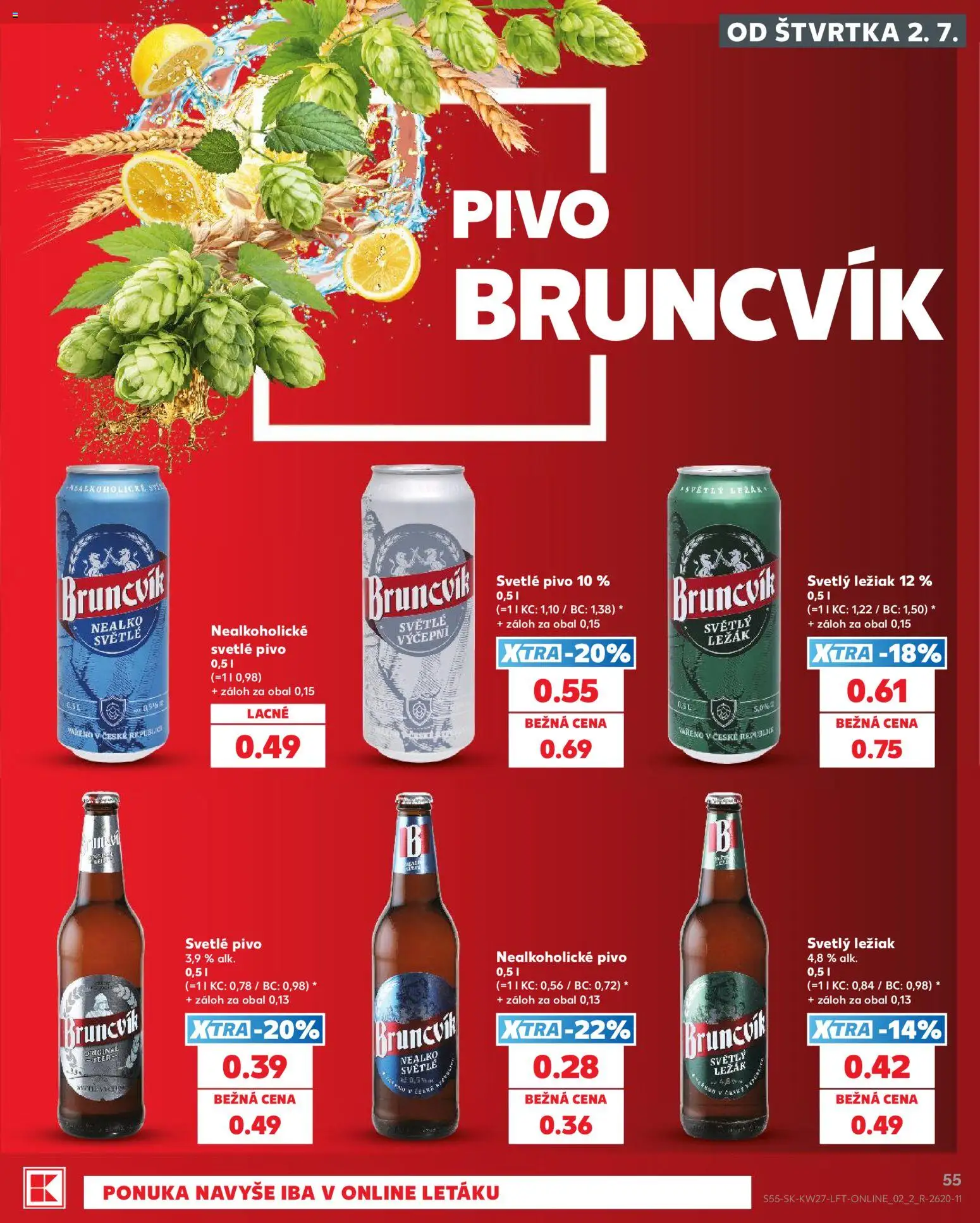 Kaufland SK akciós ujság - amely érvényes a következő dátumtól: 2026.07.02. | Oldal: 55