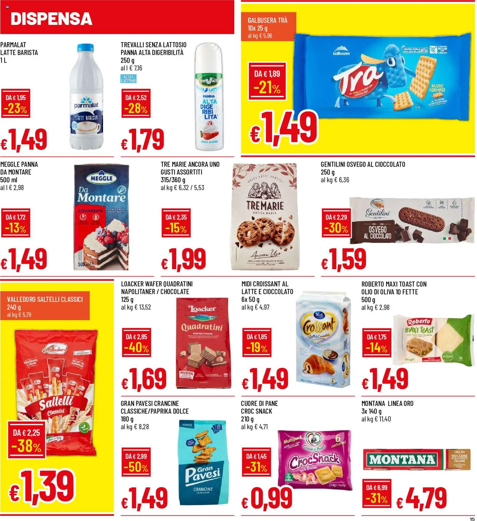 Volantino Galassia del 11/06/2026 | Pagina: 15 | Prodotti: Pane, Panna, Latte, Olio