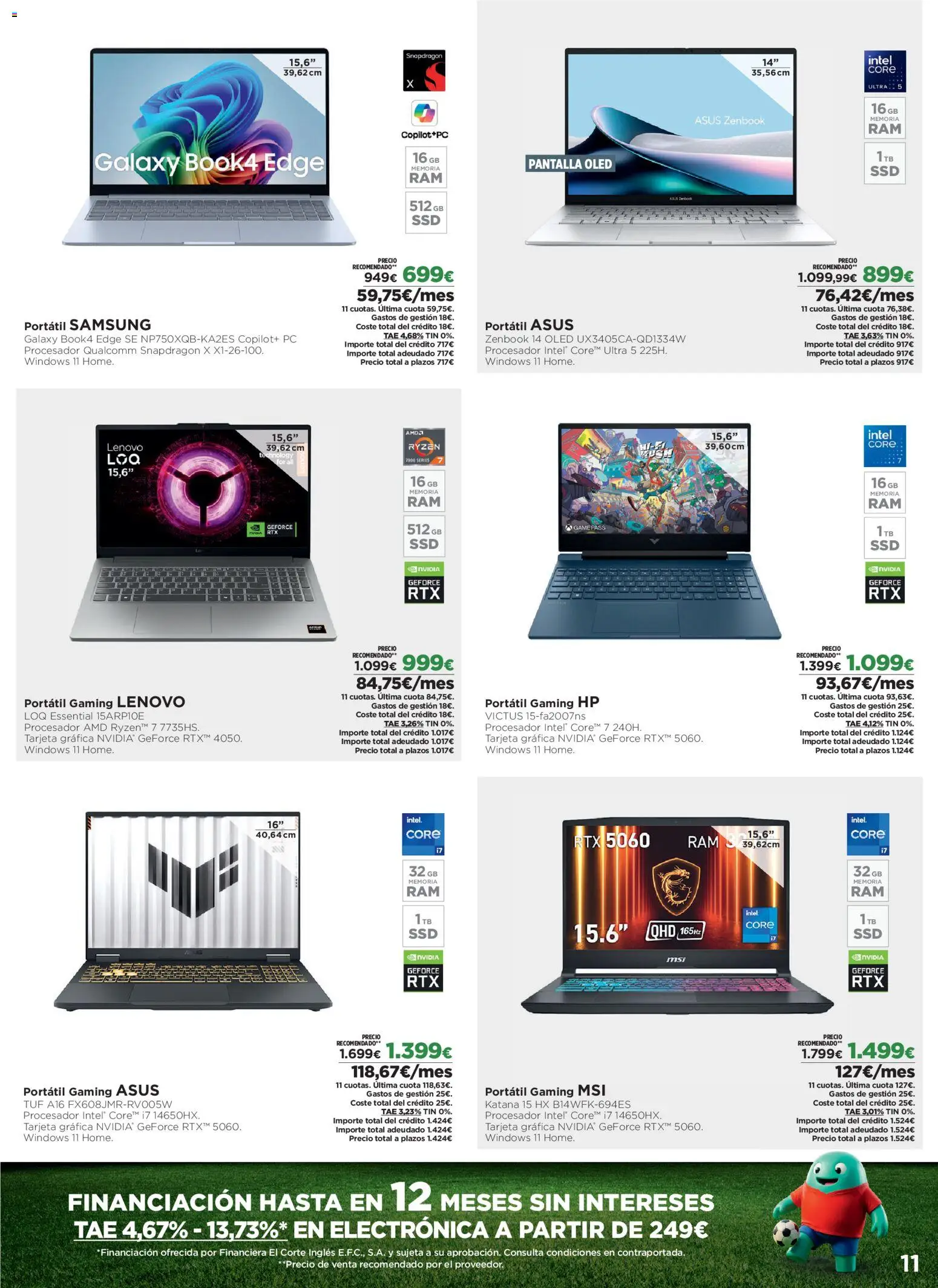 El Corte Inglés ofertas │ válido desde el 08.06.2026 | Página: 11 | Productos: PC
